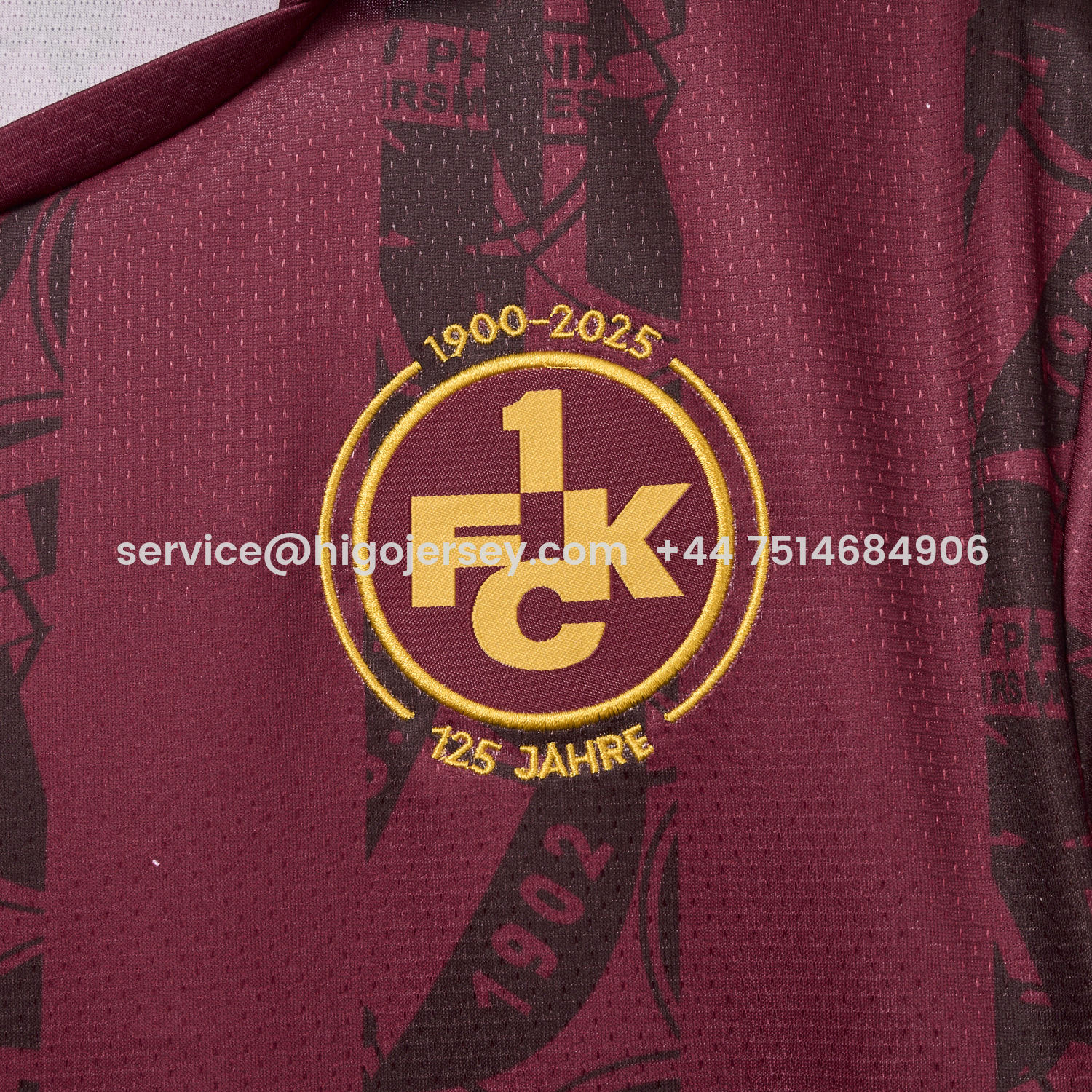 Higojerseys-Kaiserslautern 25-26 125-Year Anniversary Jersey - Fans Version