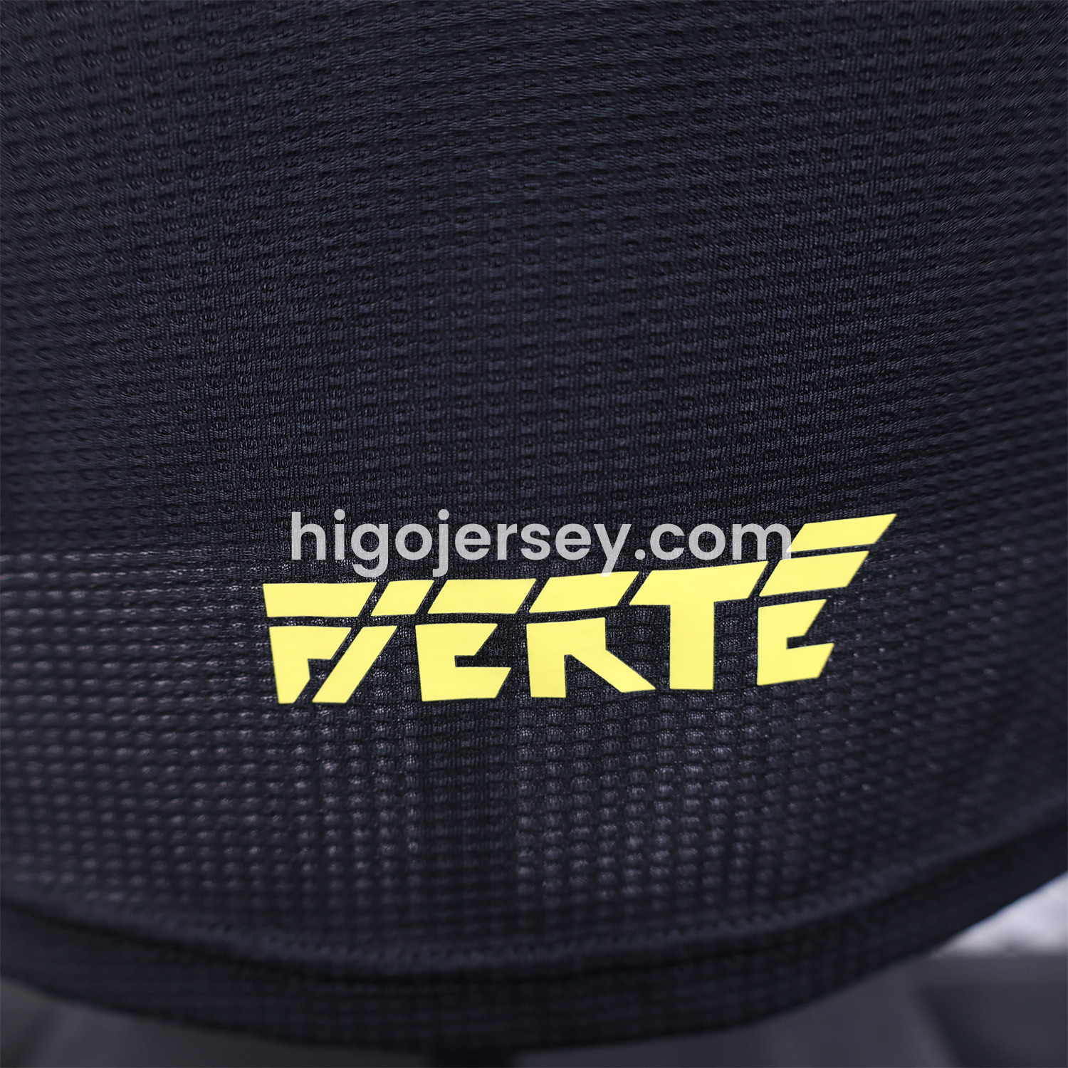 Higojerseys-Algeria 25-26 Pure Black Jersey with Yellow Line - Player Version