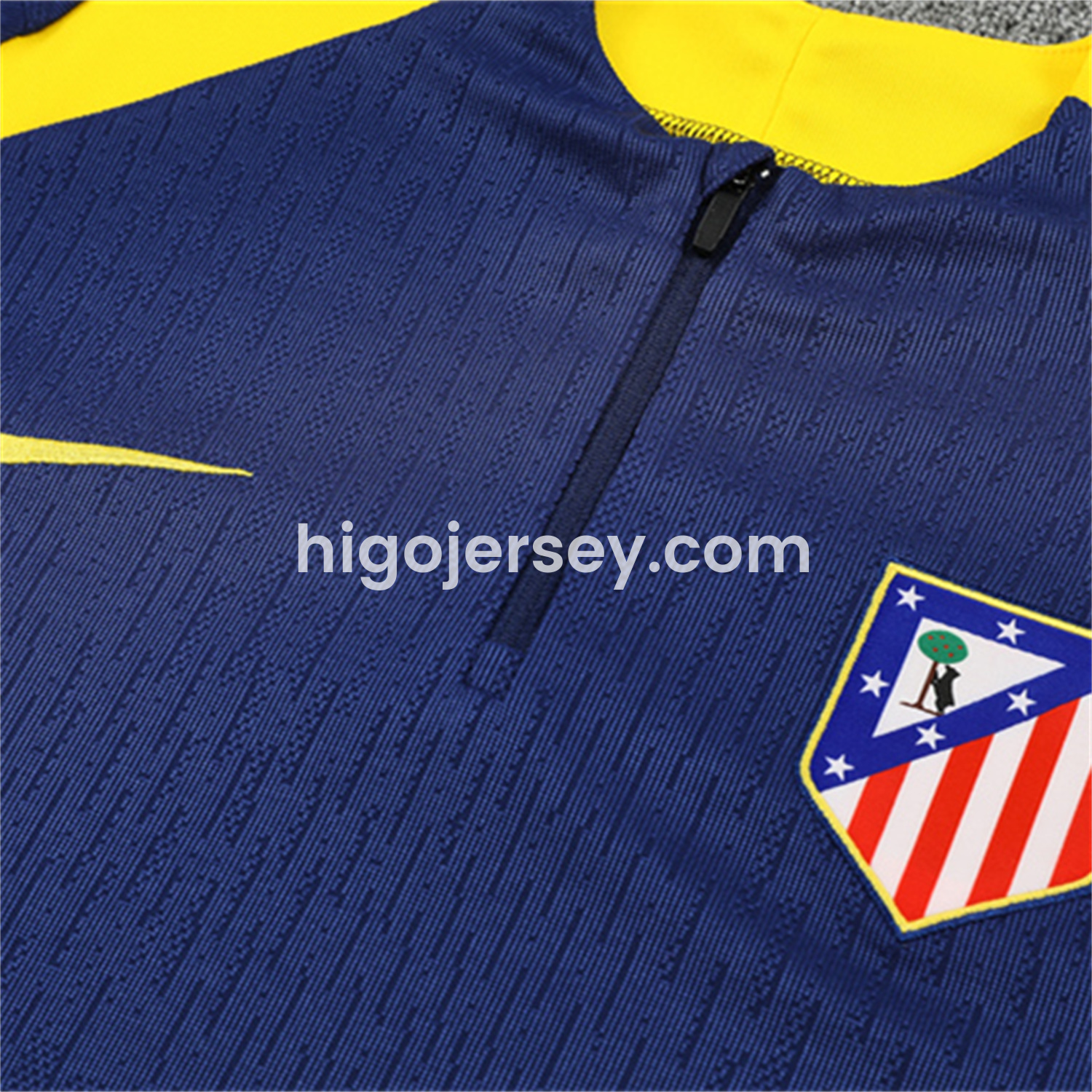 Higojerseys-Atletico Madrid 25-26 Kid Long Sleeves Training Set - Royal Blue Top & Royal Blue Pants