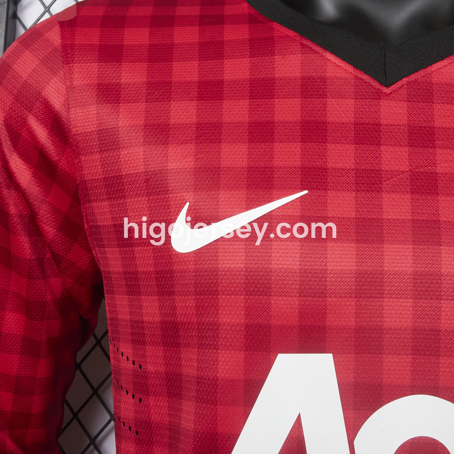 Higojerseys-Retro Manchester United 2012-13 Home Long Sleeve Jersey - Player Version