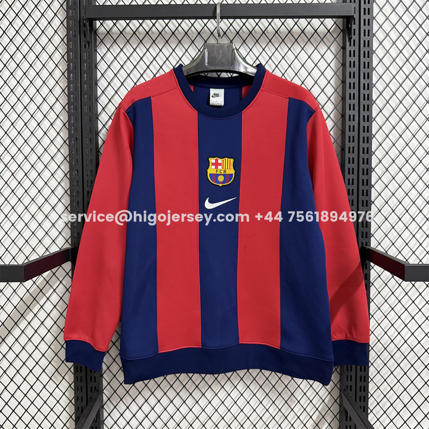 Higojerseys-Barcelona 25-26 Red And Blue Unisex Pullover Hoodie