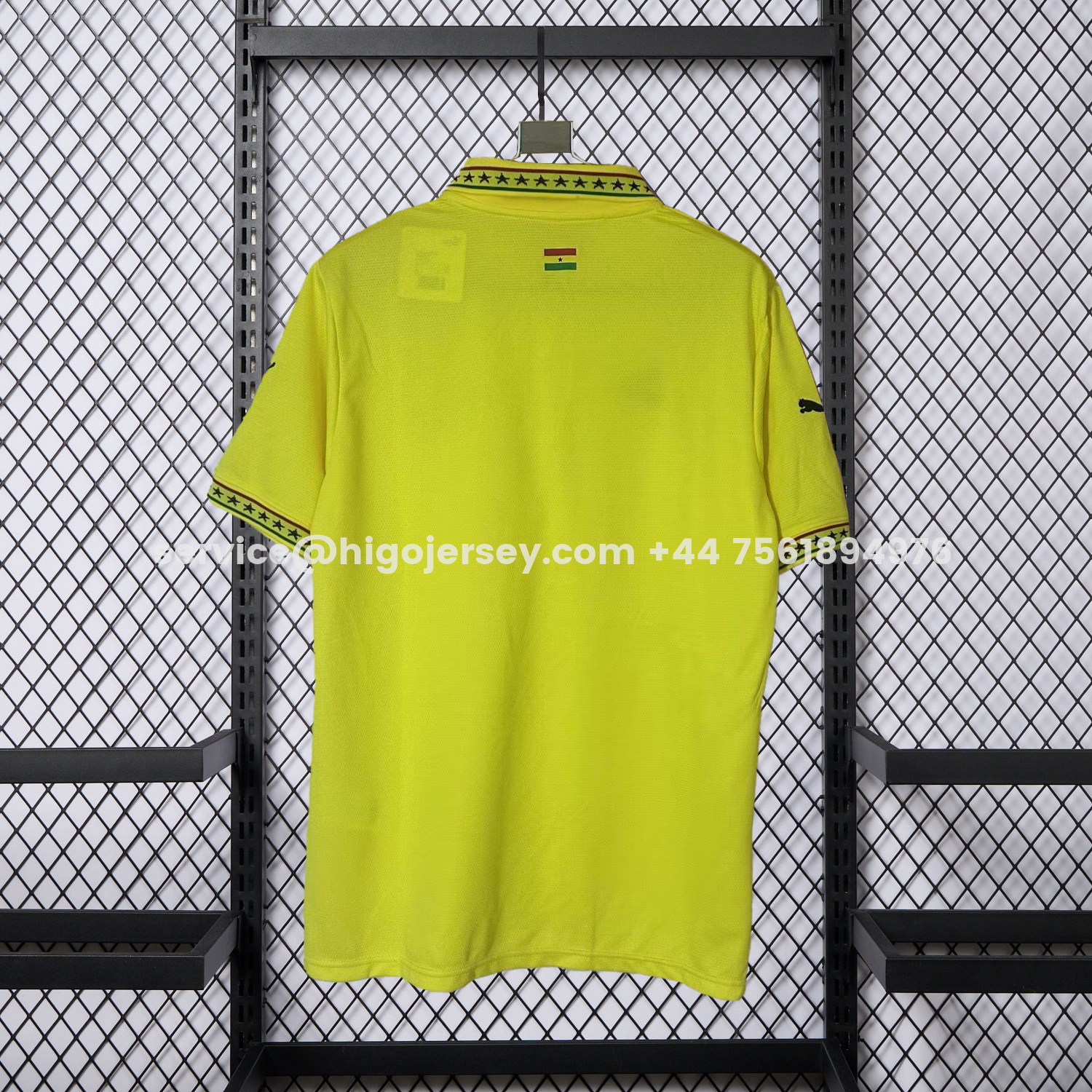 Higojerseys-Ghana 2026 Yellow Polo Jersey - Fans Version