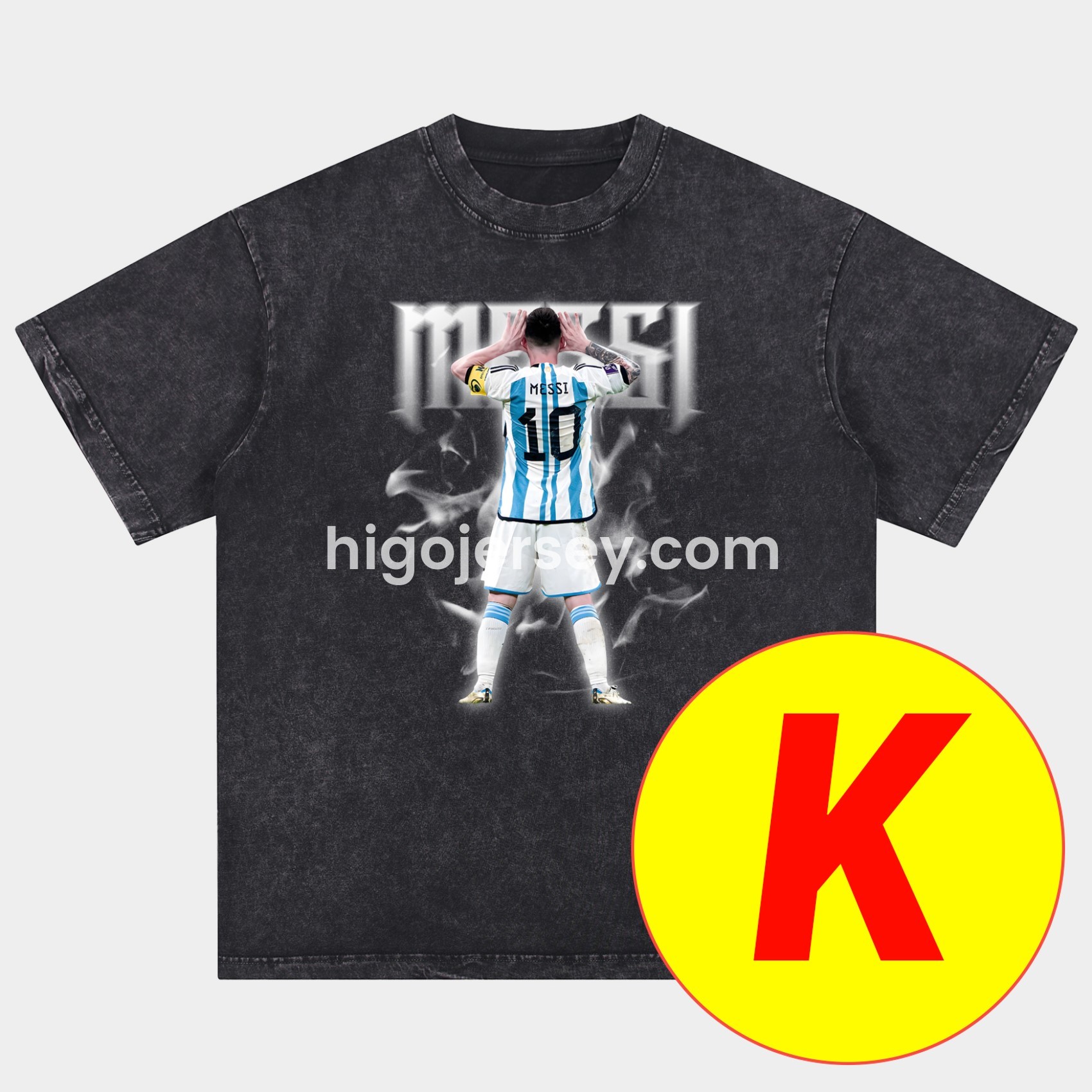 Higojerseys-Messi GOAT Argentina Barcelona INT M.A.M Oversized Washed T-Shirt