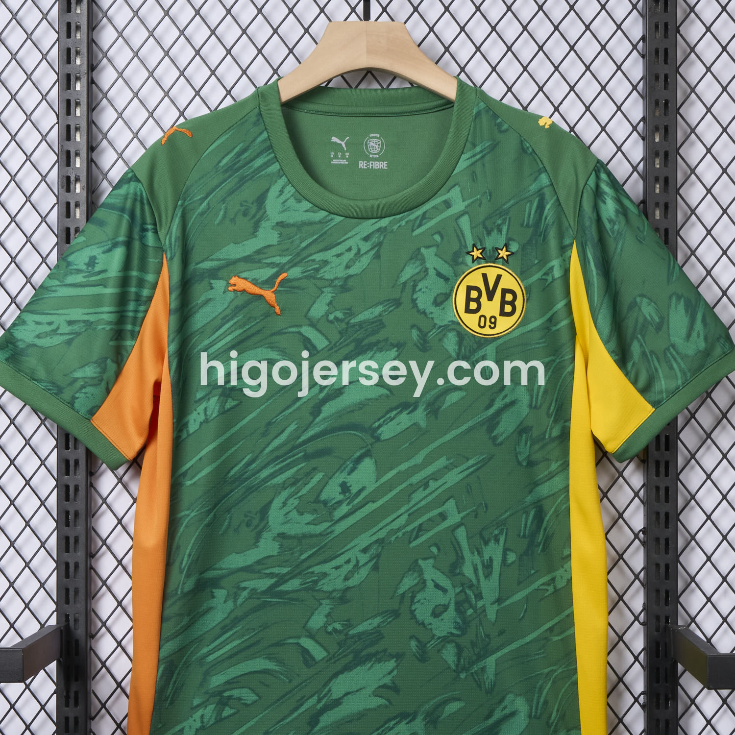 Higojerseys-Dortmund 25-26 Green Goalkeeper Unsponsored Jersey - Fans Version