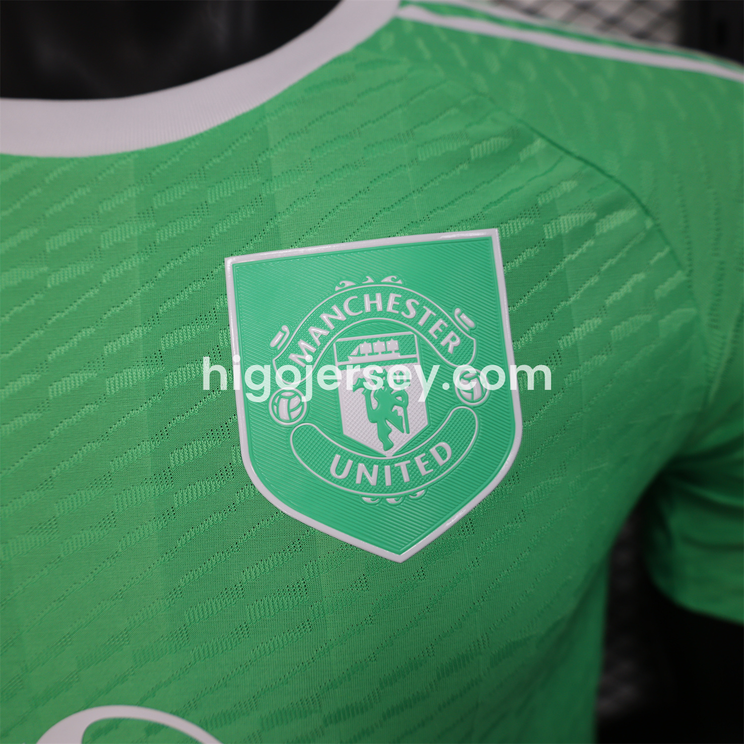 Higojerseys-Manchester United 25-26 Trefoil Green Goalkeeper Jersey - Player Version