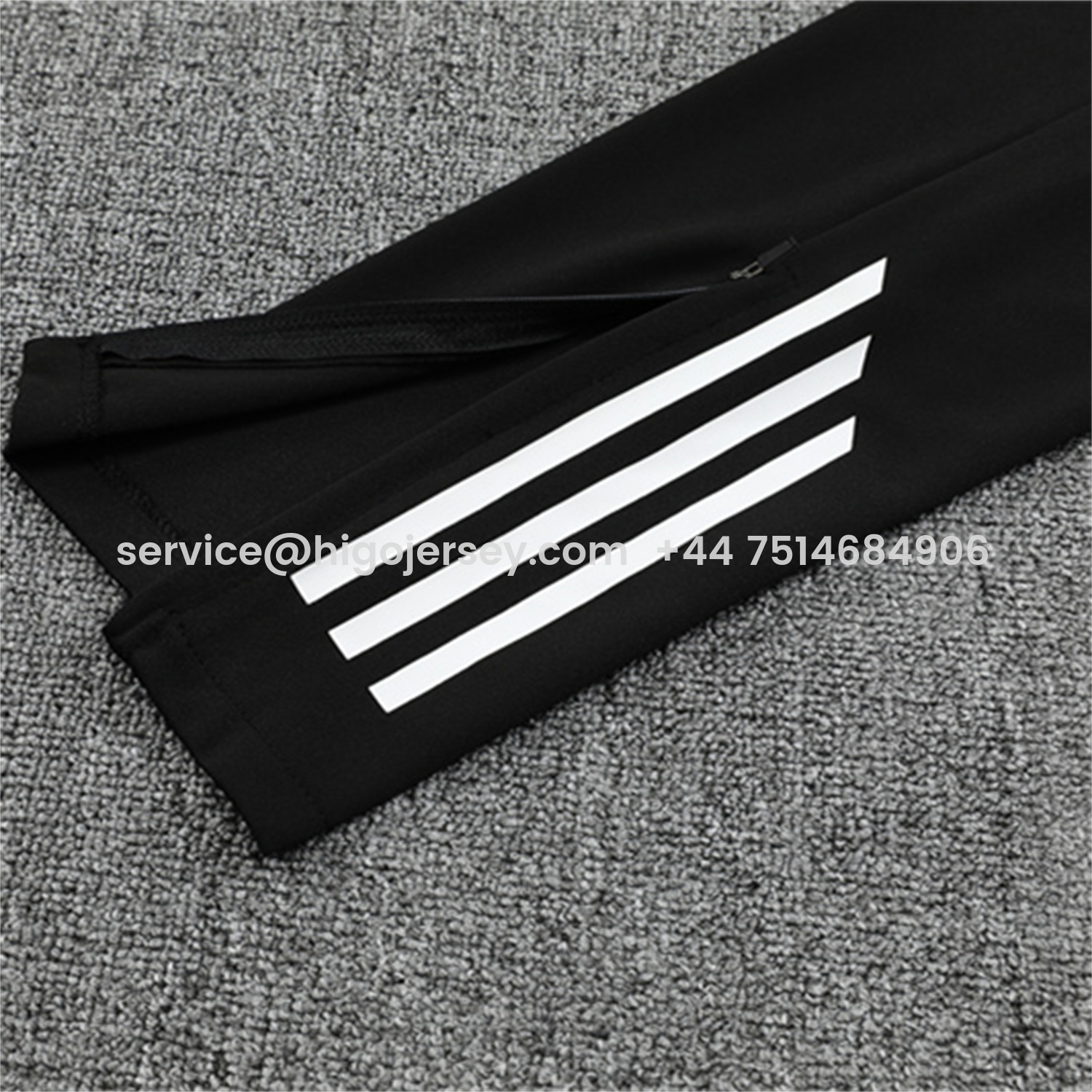 Higojerseys-Germany 25-26 Long Sleeve Training Set - Black Top and Black Pants