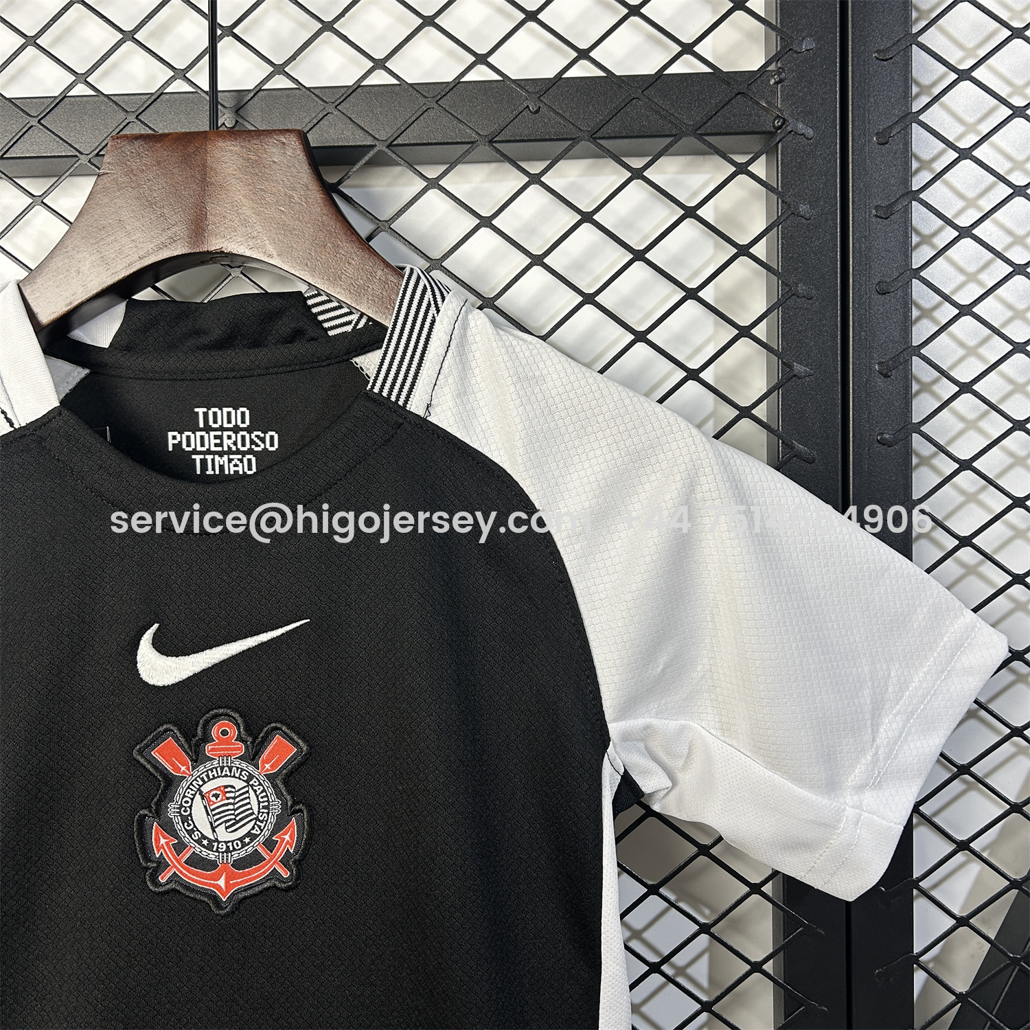 Higojerseys-Corinthians 25-26 Home Kids Kit