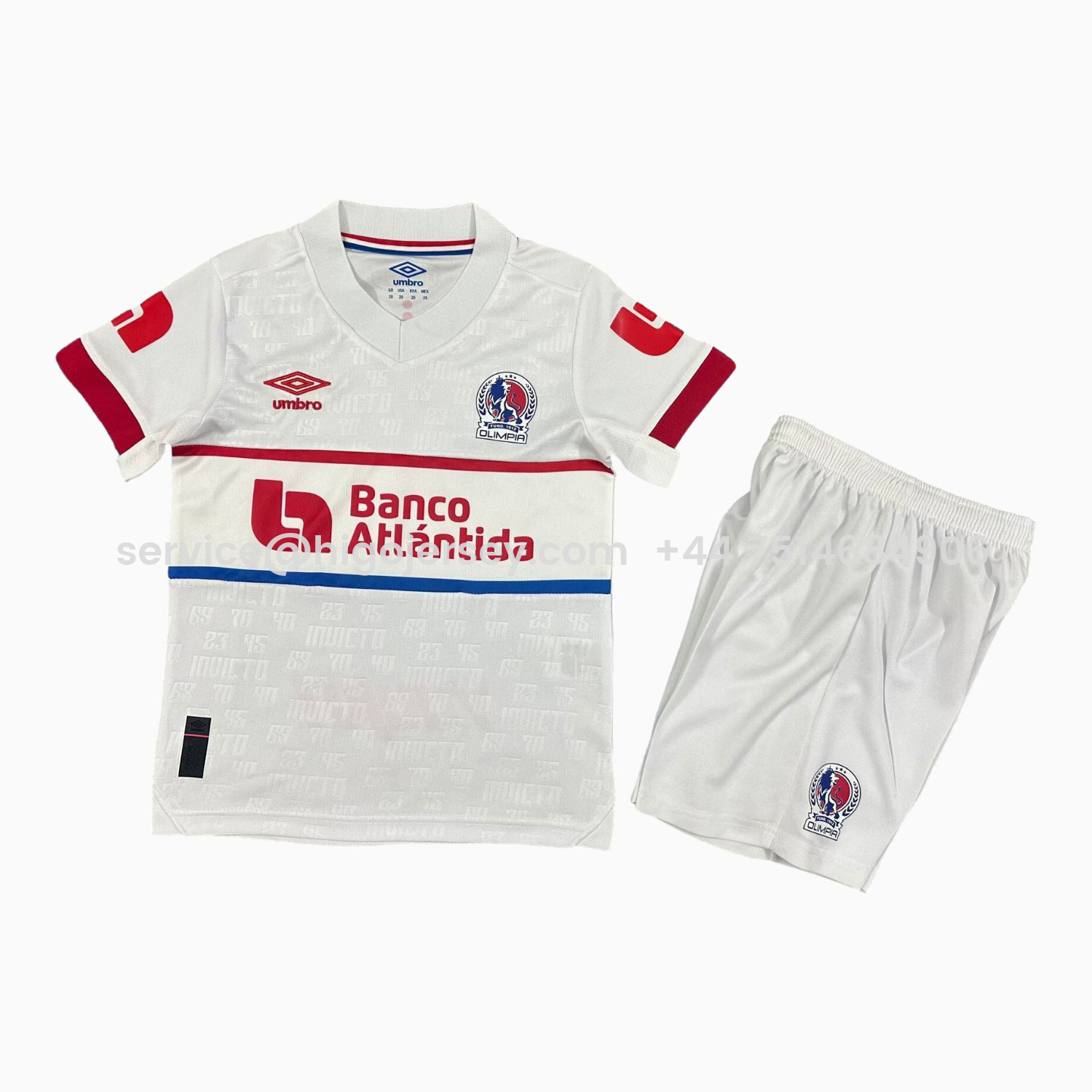Higojerseys-CD Olimpia 25-26 Home Kids Kit