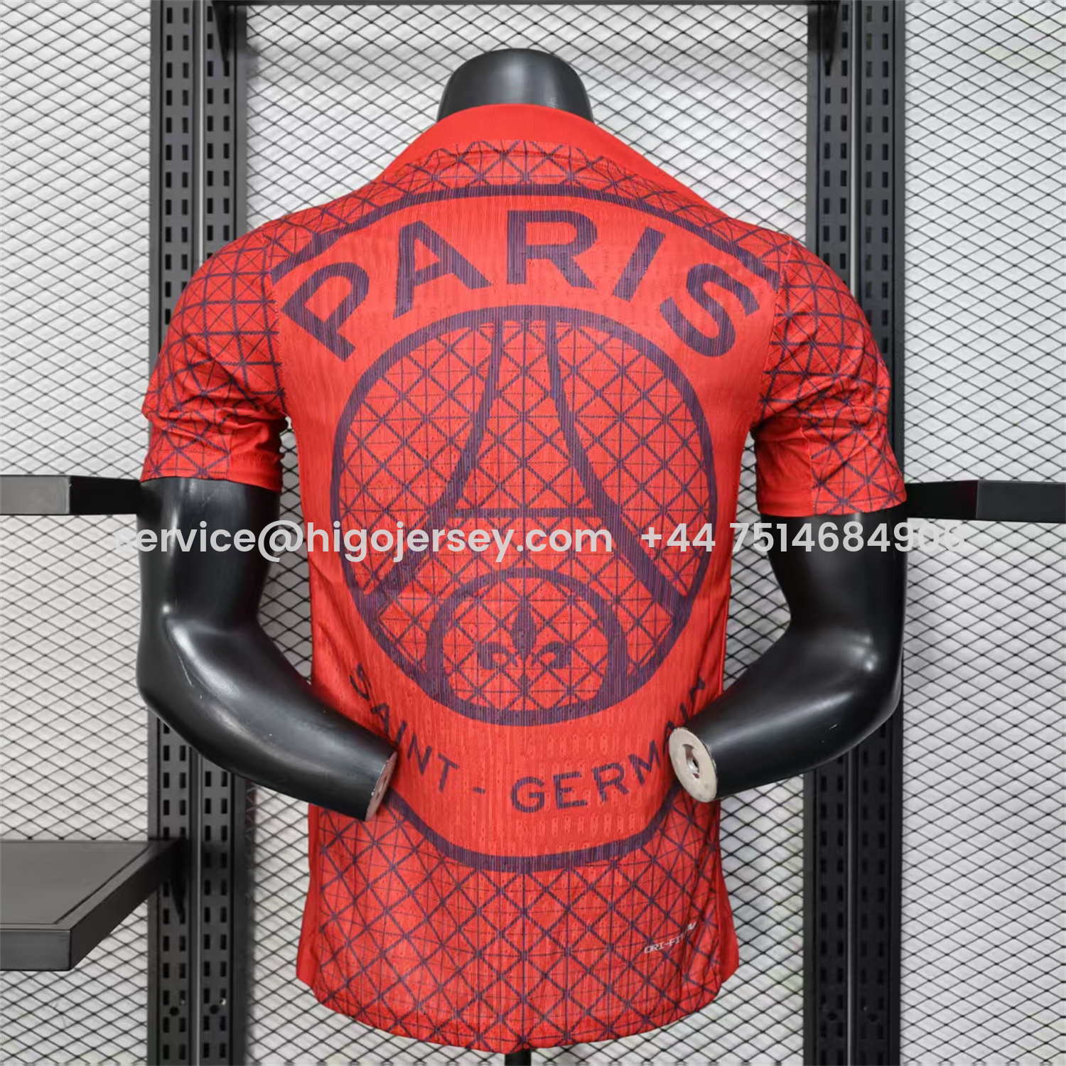 Higojerseys-Paris Saint-Germain PSG 25-26 Red Pre-Match Training Jersey - Player Version