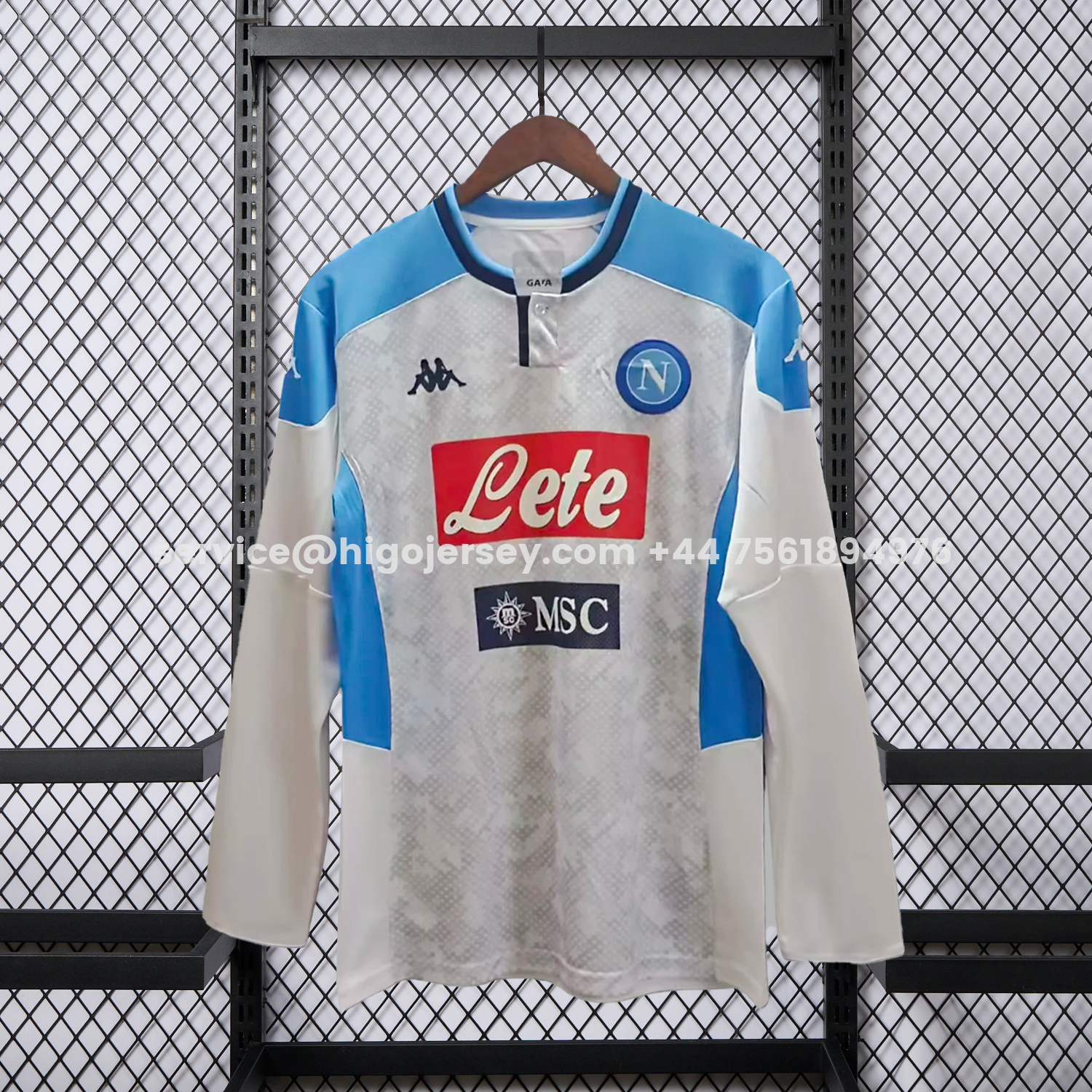 Higojerseys-Retro Napoli 2019-20 Third Long Sleeves Jersey