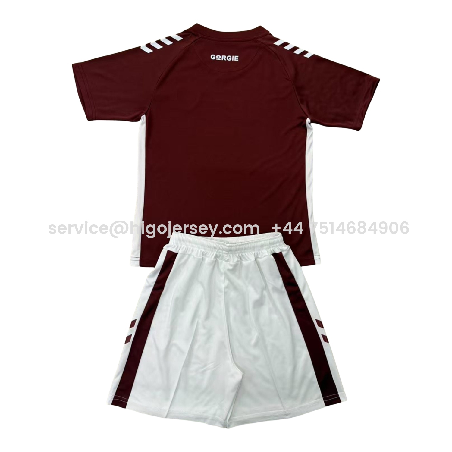 Higojerseys-Hearts Heart of Midlothian 25-26 Home Kids Kit