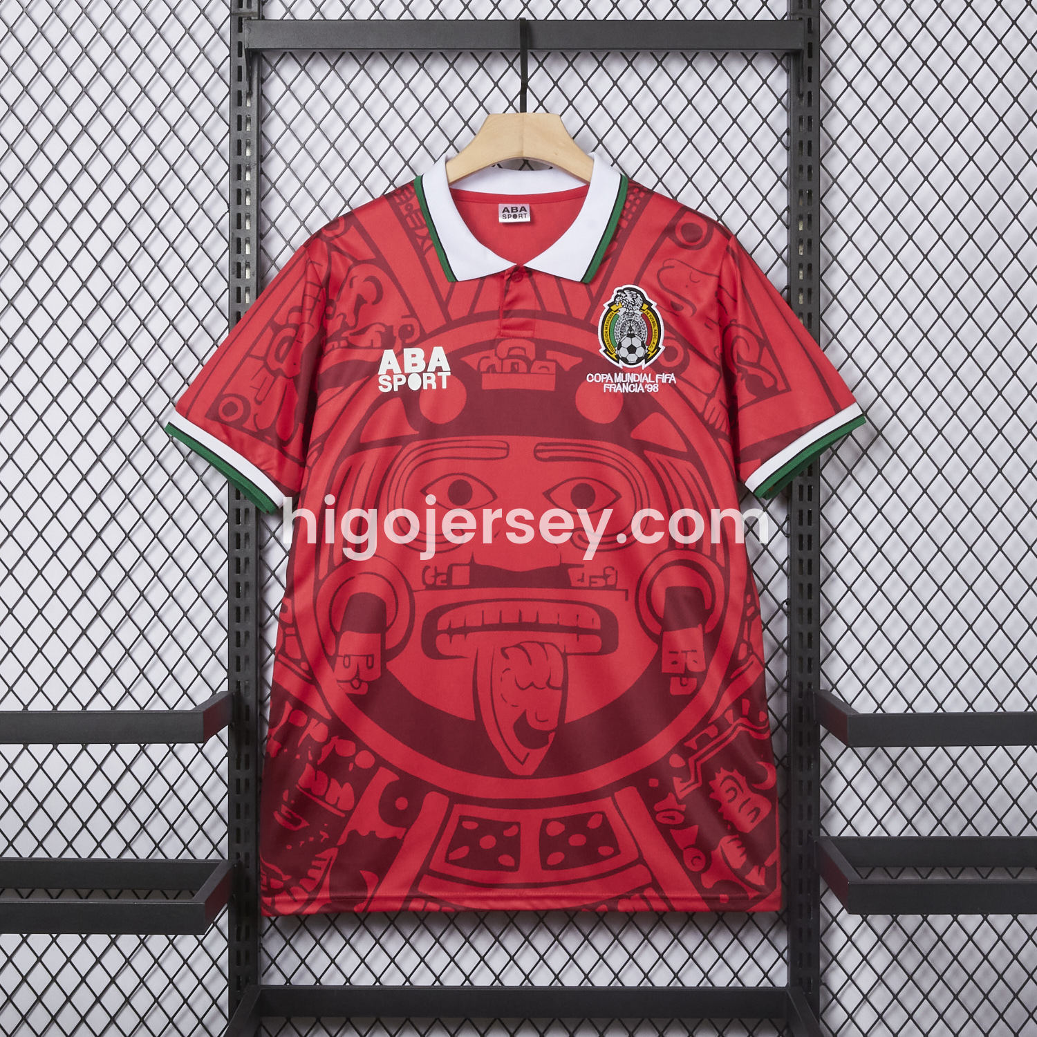 Higojerseys-Retro Mexico 1998 Red Special Edition Jersey