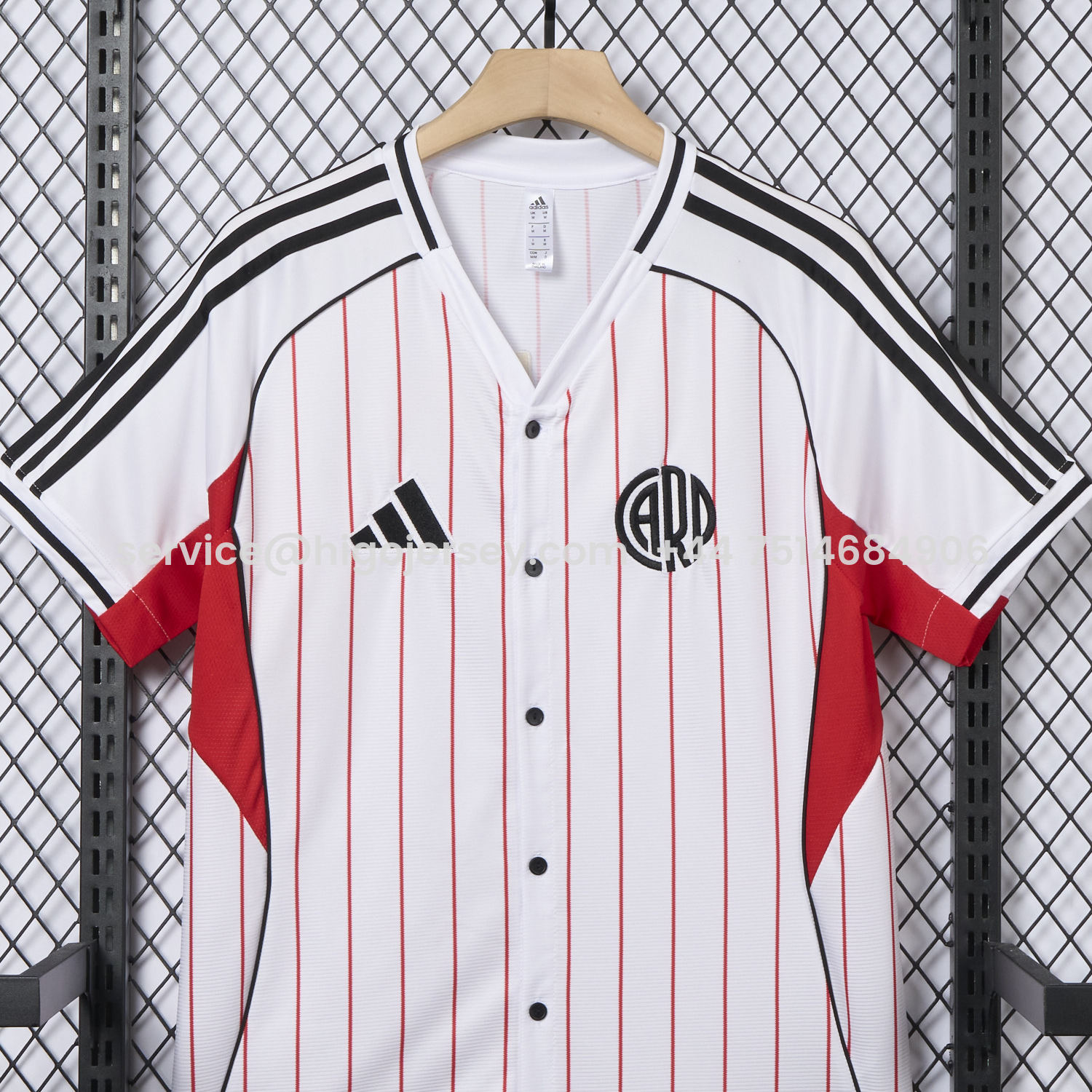 Higojerseys-River Plate 25-26 White Baseball Jersey