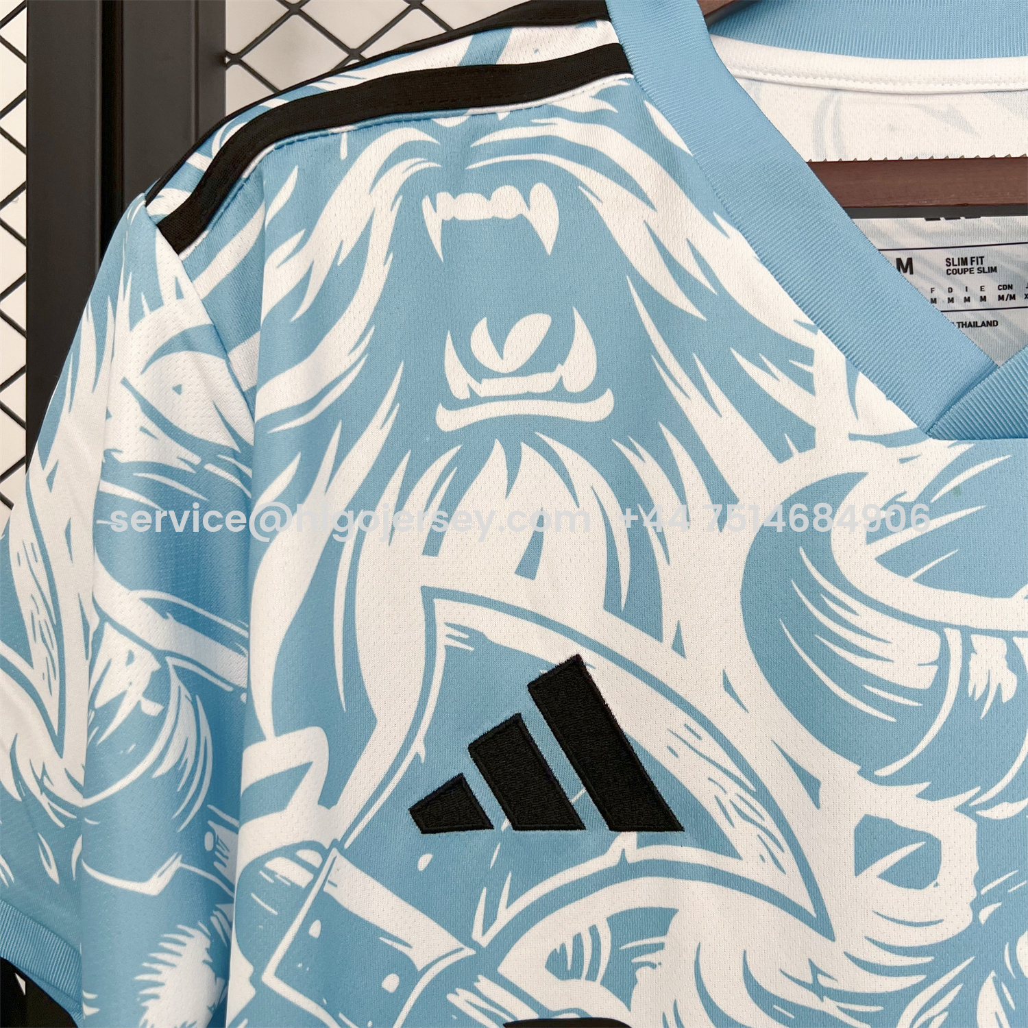 Higojerseys-Real Madrid 25-26 Blue Viking Warrior Special Jersey - Fans Version