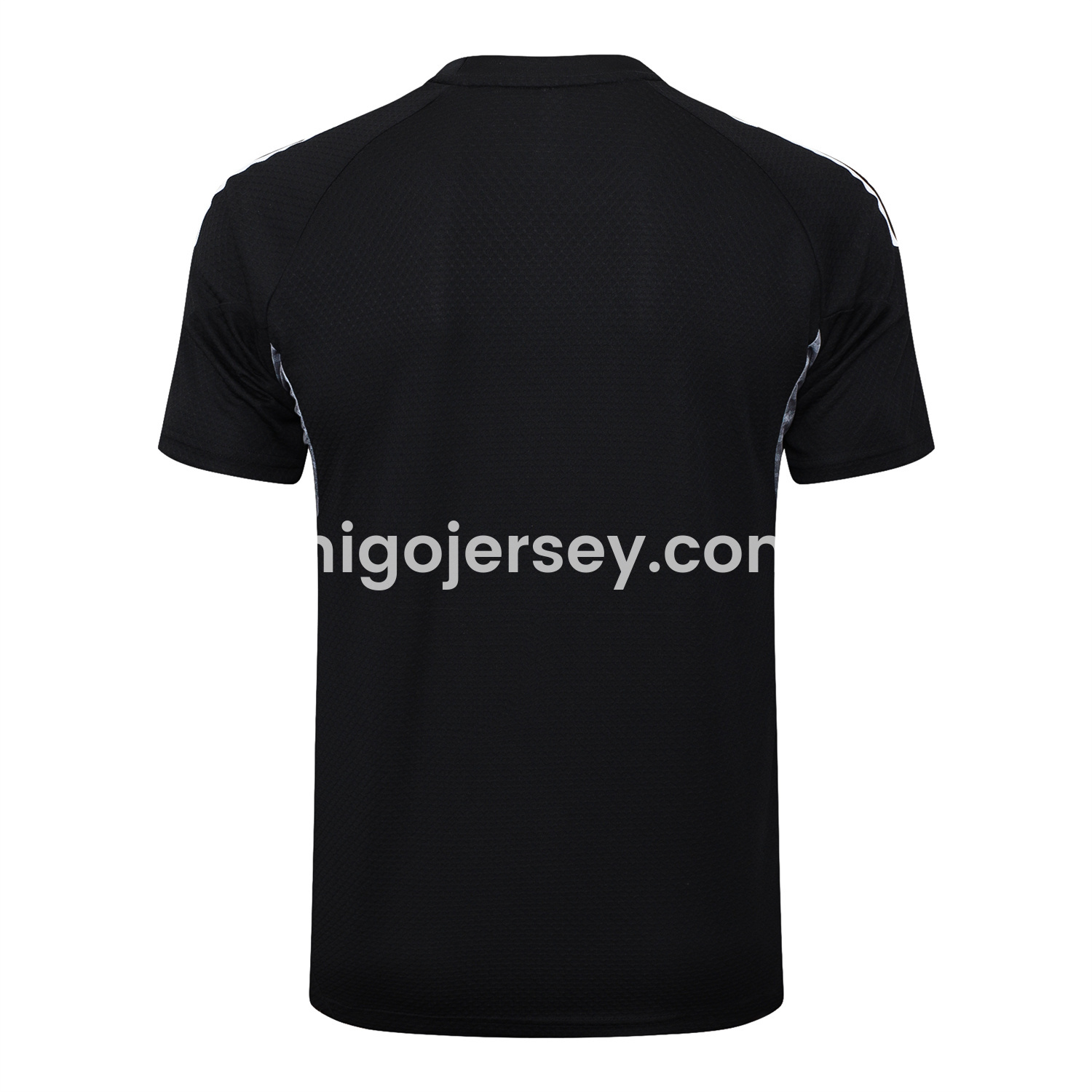 Higojerseys-Real Madrid 25-26 Short-Sleeve Training Set - Black Top and Black Shorts