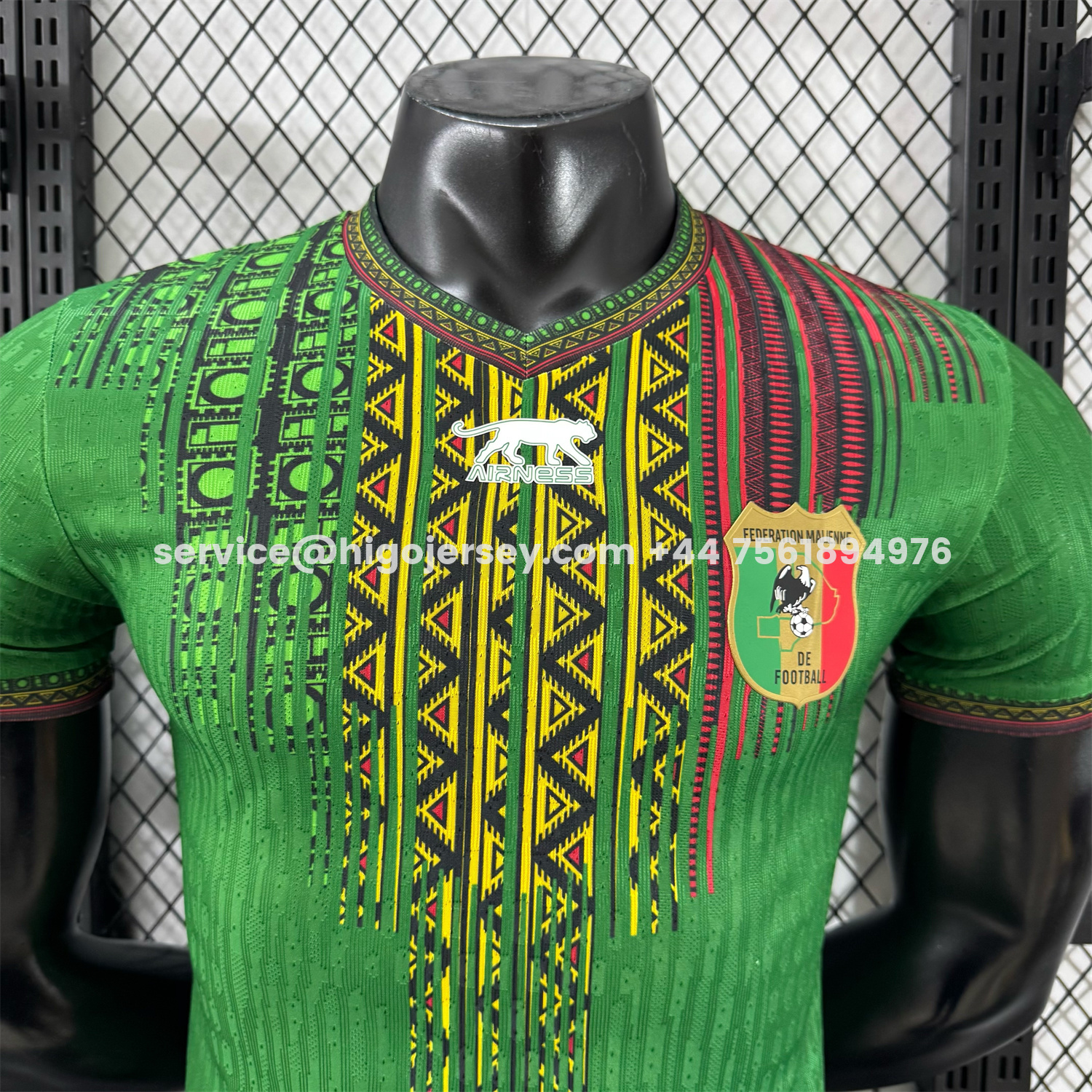 Higojerseys-Mali 2025 Away Green Jersey - Player Version