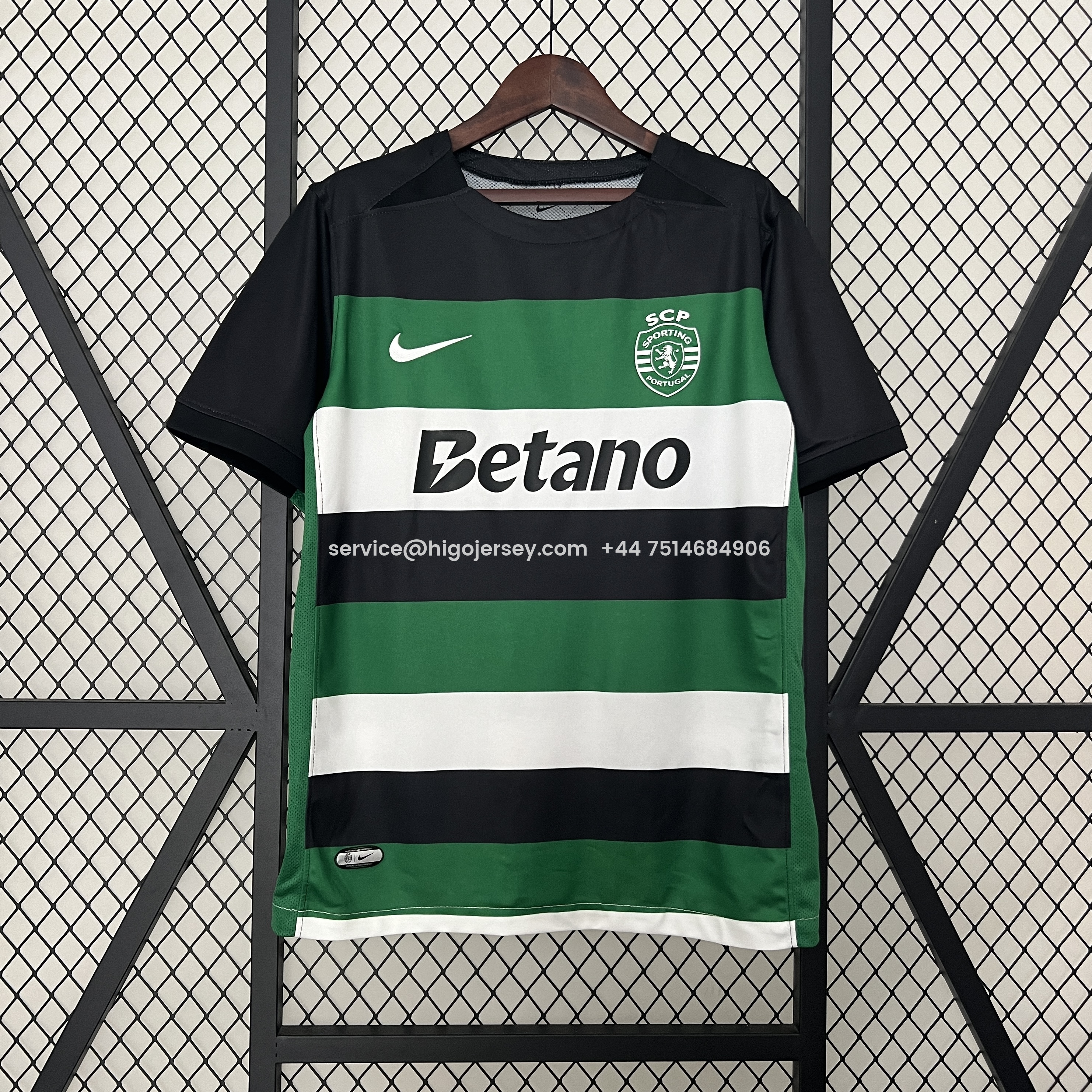 Higojerseys-Sporting CP Portugal 24-25 Home Jersey - Fans Version - Champion Version