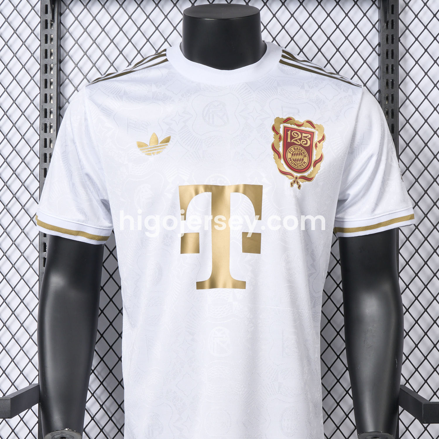 Higojerseys-Bayern Munich 2025 White 125th Anniversary Jersey - Player Version