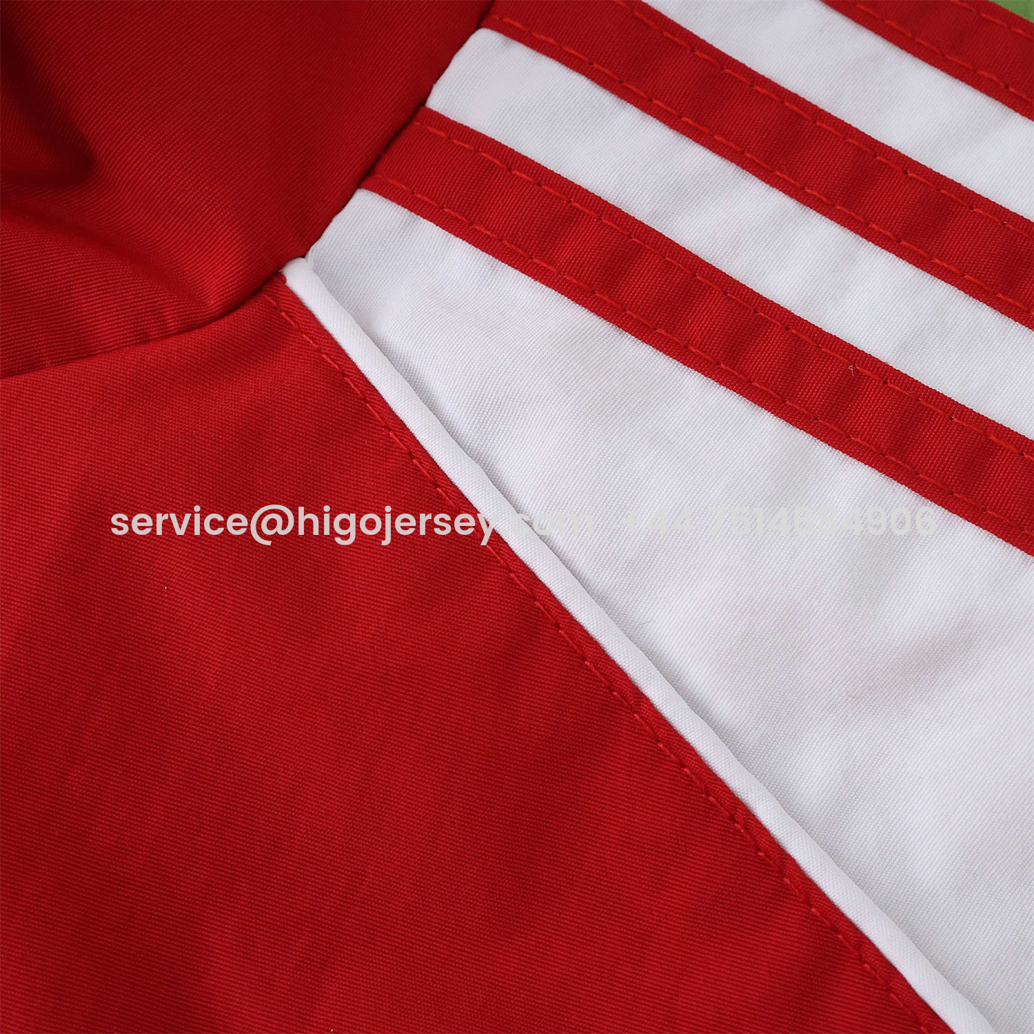 Higojerseys-Arsenal 25-26 Throwback Windbreaker Jacket - Red