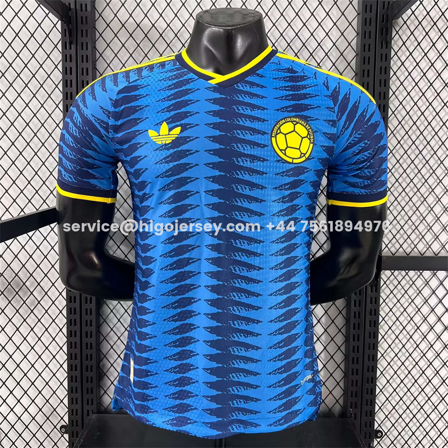 Higojerseys-Colombia 2026 Away Blue Jersey - Player Version