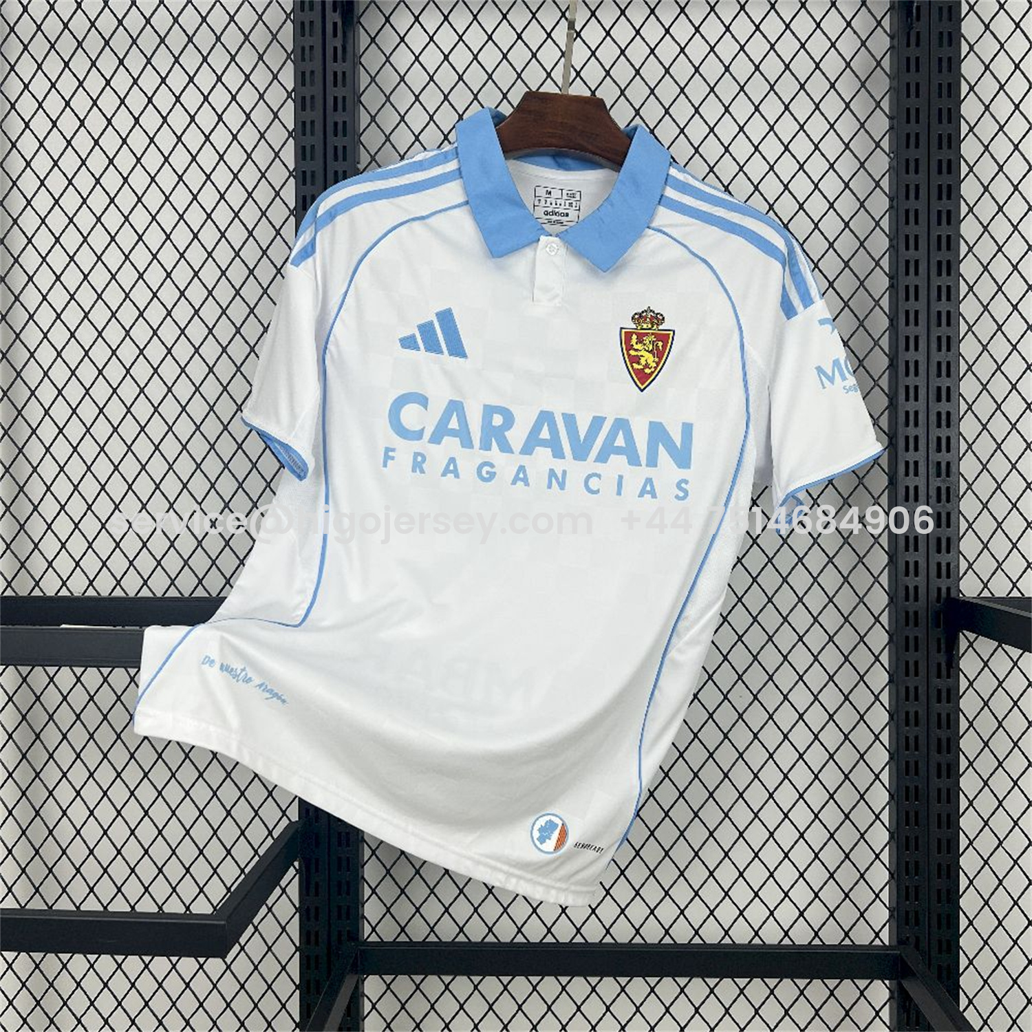 Higojerseys-Real Zaragoza 25-26 Home Jersey - Fans Version