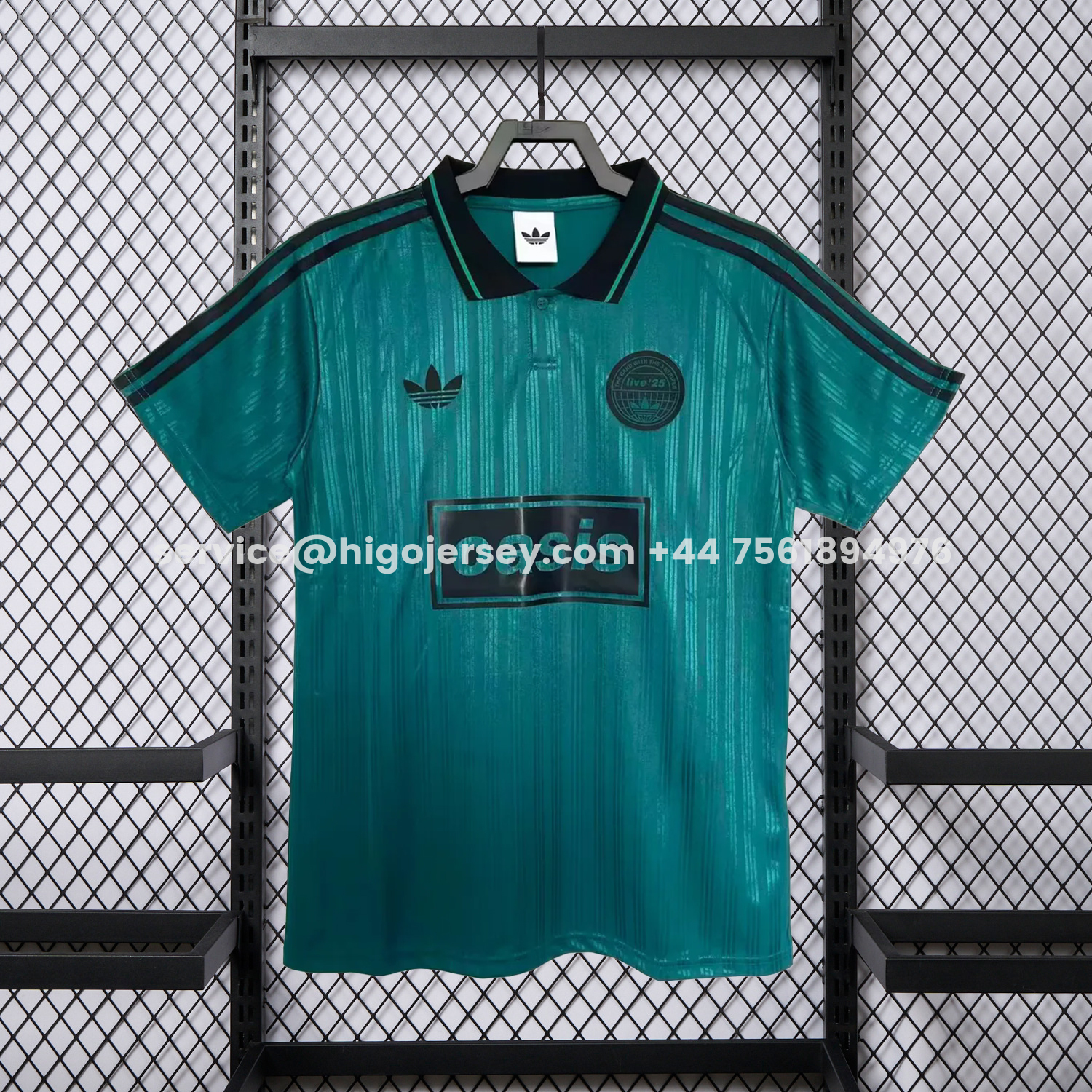 Higojerseys-Bohemian 25-26 Oasis Originals Tour Dark Green Jersey With Number 25 - Fans Version