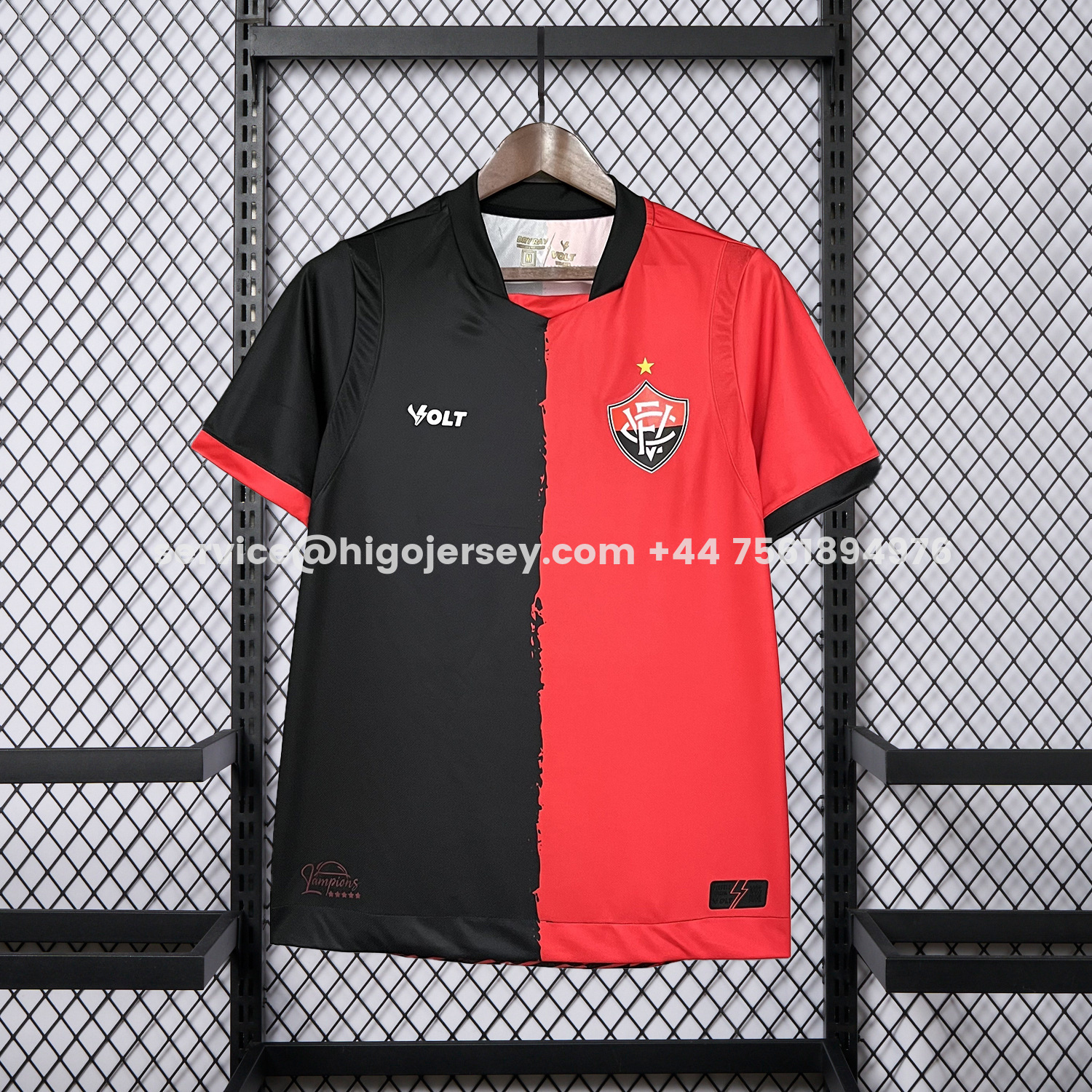 Higojerseys-Esporte Clube Vitória 25-26 Third Black Jersey - Fans Version