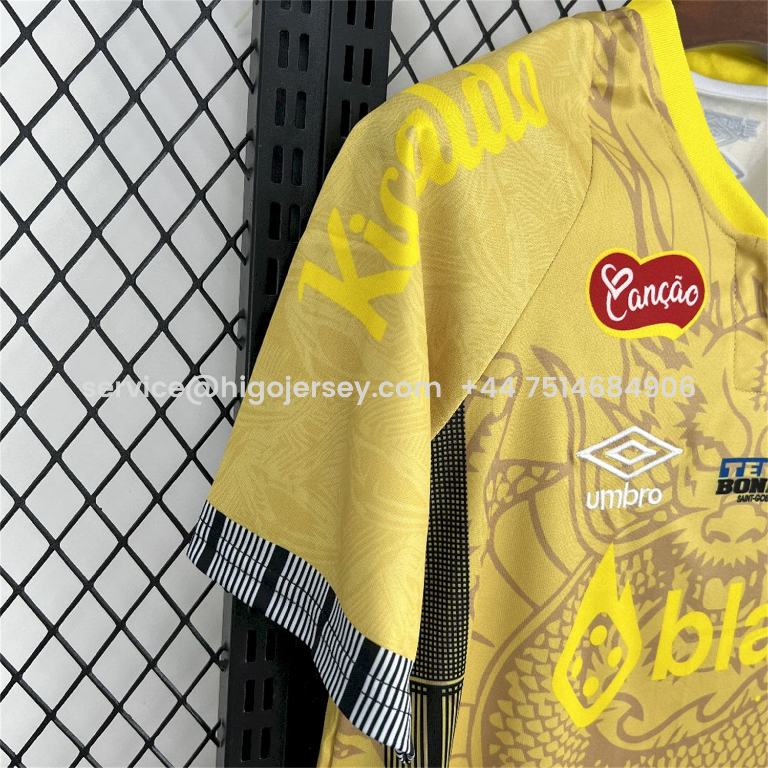 Higojerseys-Santos 25-26 Yellow Special Jersey with Sponsors - Fans Version