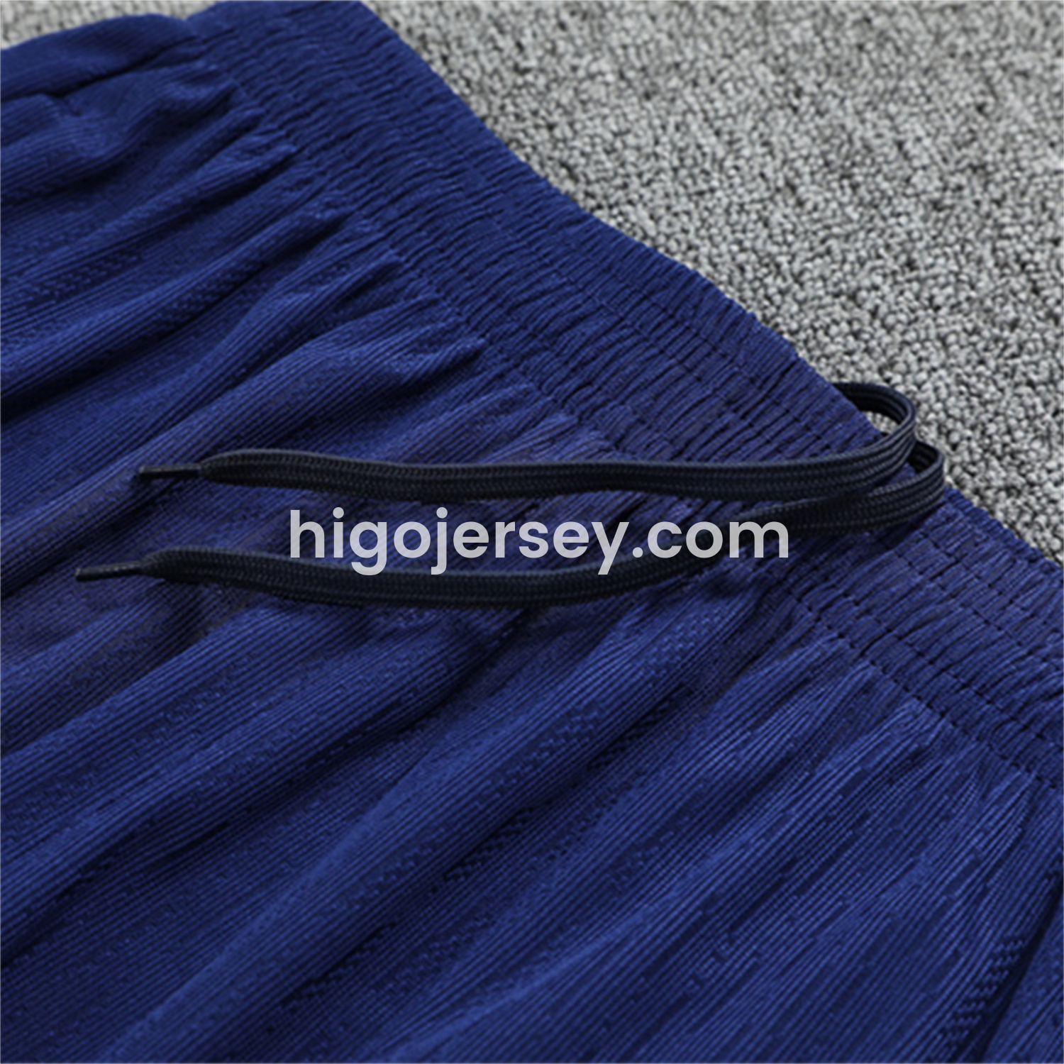 Higojerseys-Paris Saint-Germain PSG 25-26 Kid Long Sleeves Training Set - Royal Blue Gray Sleeves Top & Royal Blue Pants