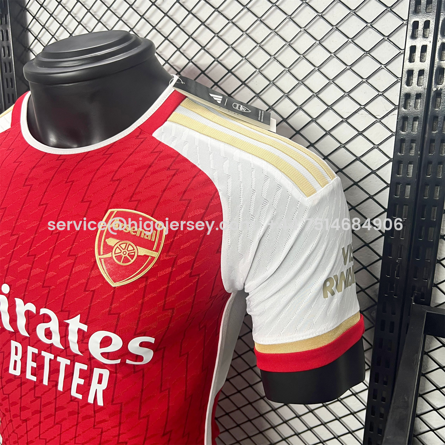 Higojerseys-Retro Arsenal 2023-24 Home Red Jersey - Player Version