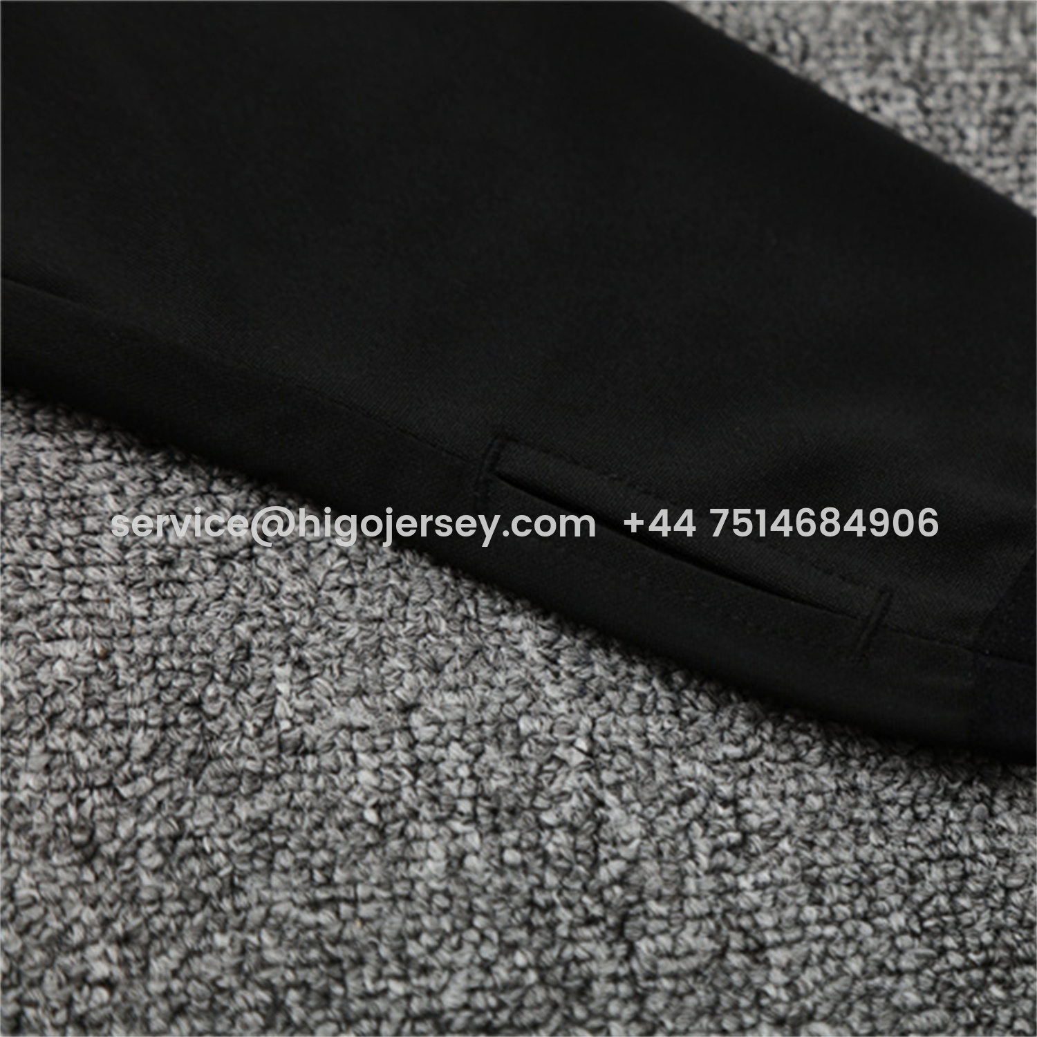 Higojerseys-Liver.pool 25-26 Kids Long Sleeve Training Set - Black Top & Black Pants