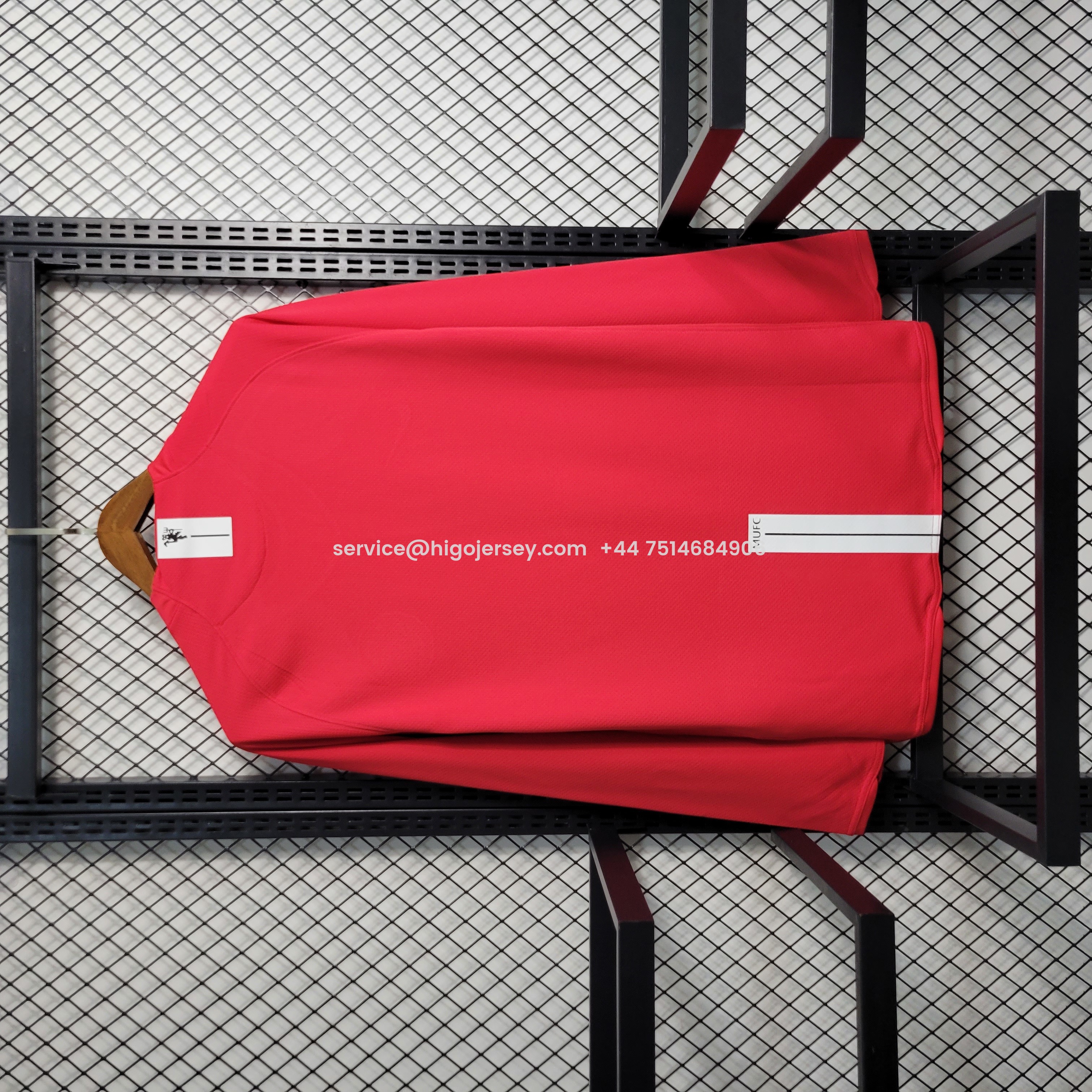 Higojerseys-Retro Manchester United 08-09 Home Long Sleeve Jersey