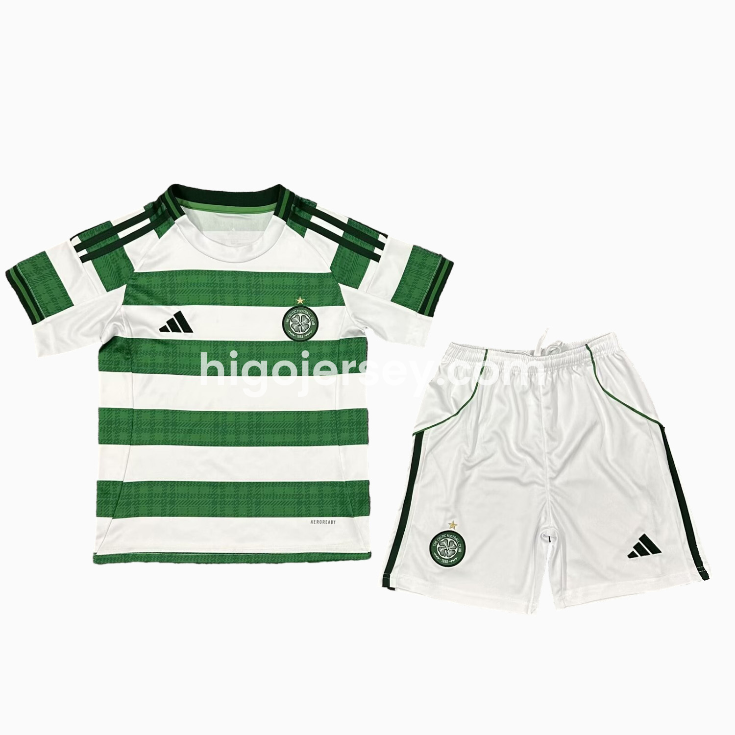 Higojerseys-Celtic 25-26 Home Kids Kit
