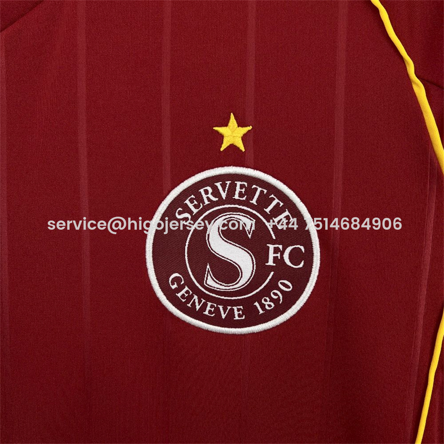 Higojerseys-Servette 25-26 Home Jersey - Fans Version