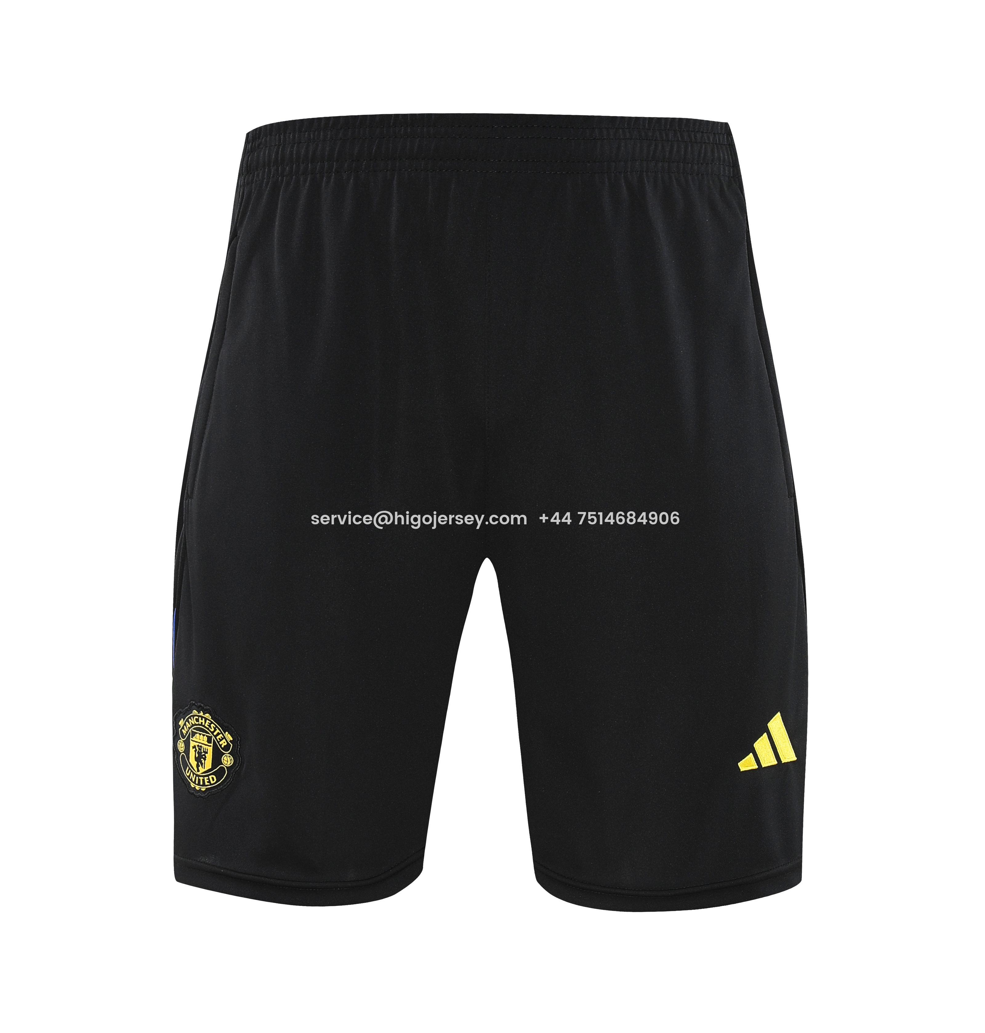 Higojerseys-Manchester United 25-26 Vest Training Set - Black And Light Grey Vest & Black Shorts