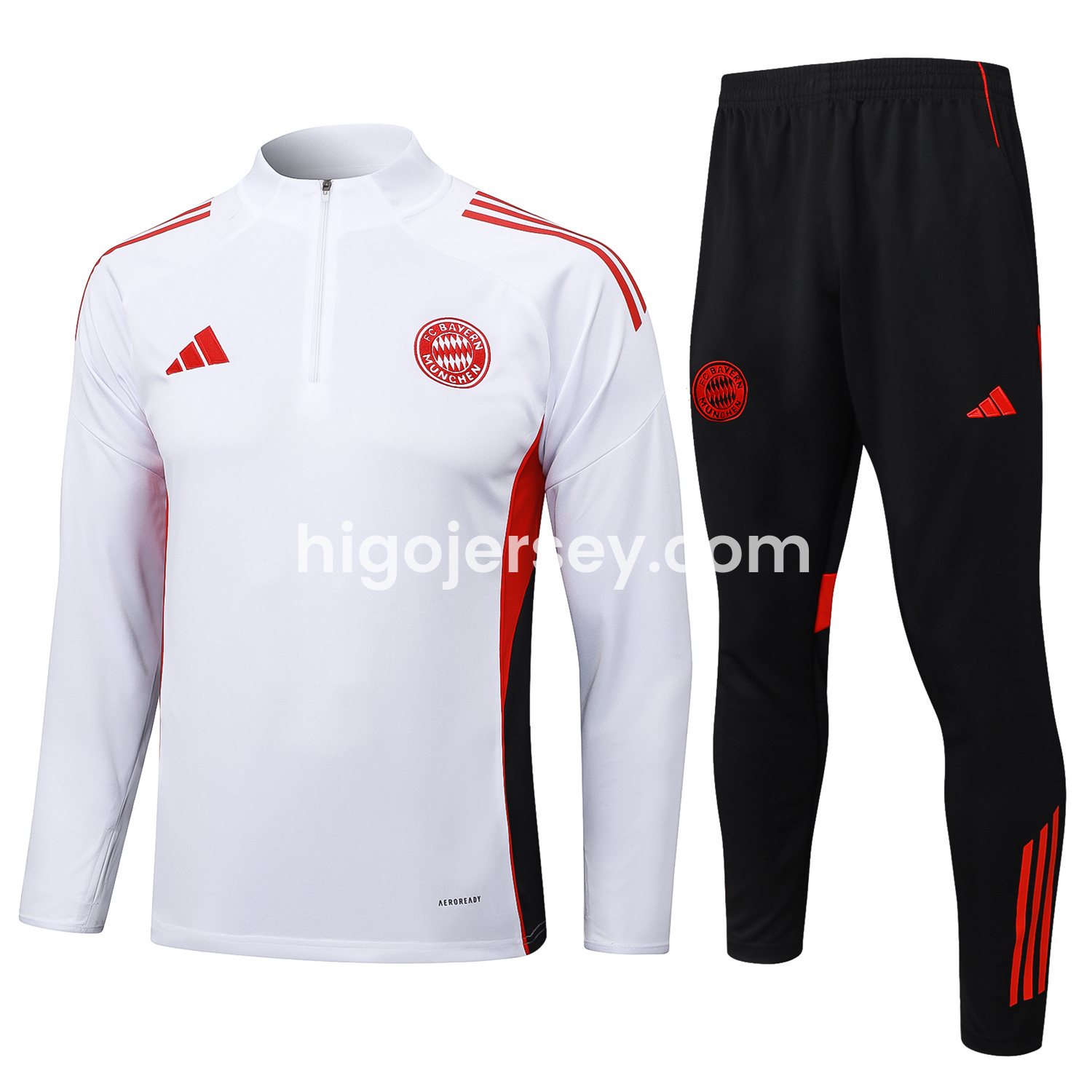 Higojerseys-Bayern Munich 25-26 Long Sleeve Training Set - Dark Red