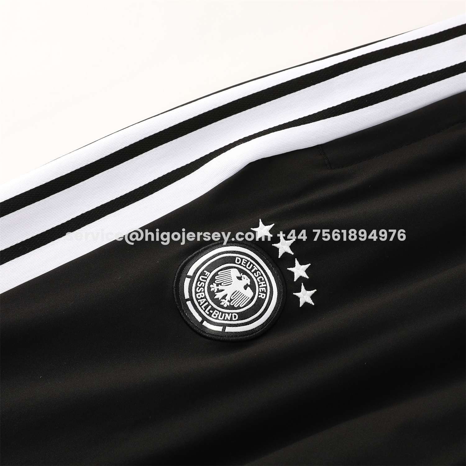 Higojerseys-Germany 2026 Hooded Windbreaker Training Set - Black Red Top and Pants