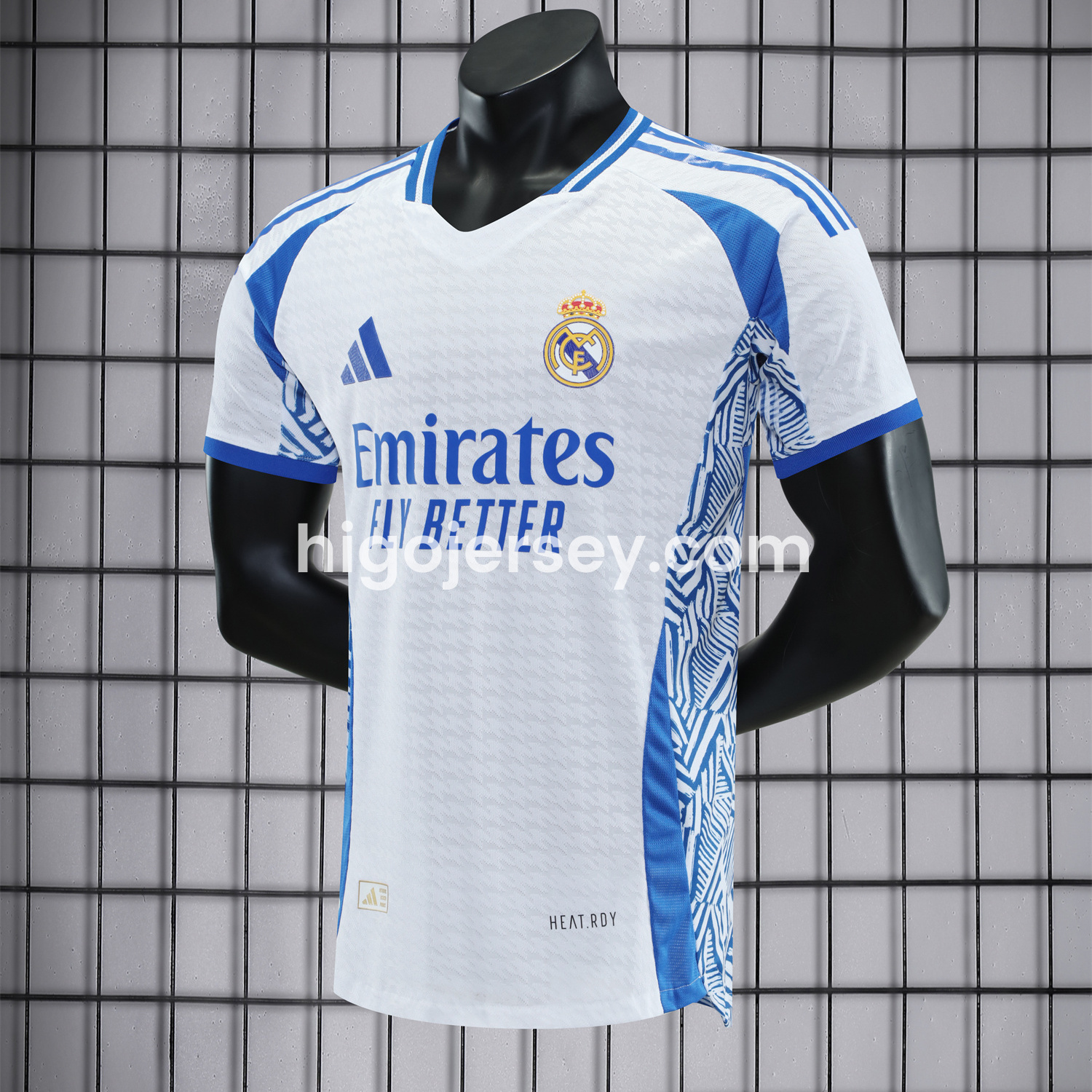 Higojerseys-Real Madrid 25-26 Blue Edge Special Edition Jersey - Player Version