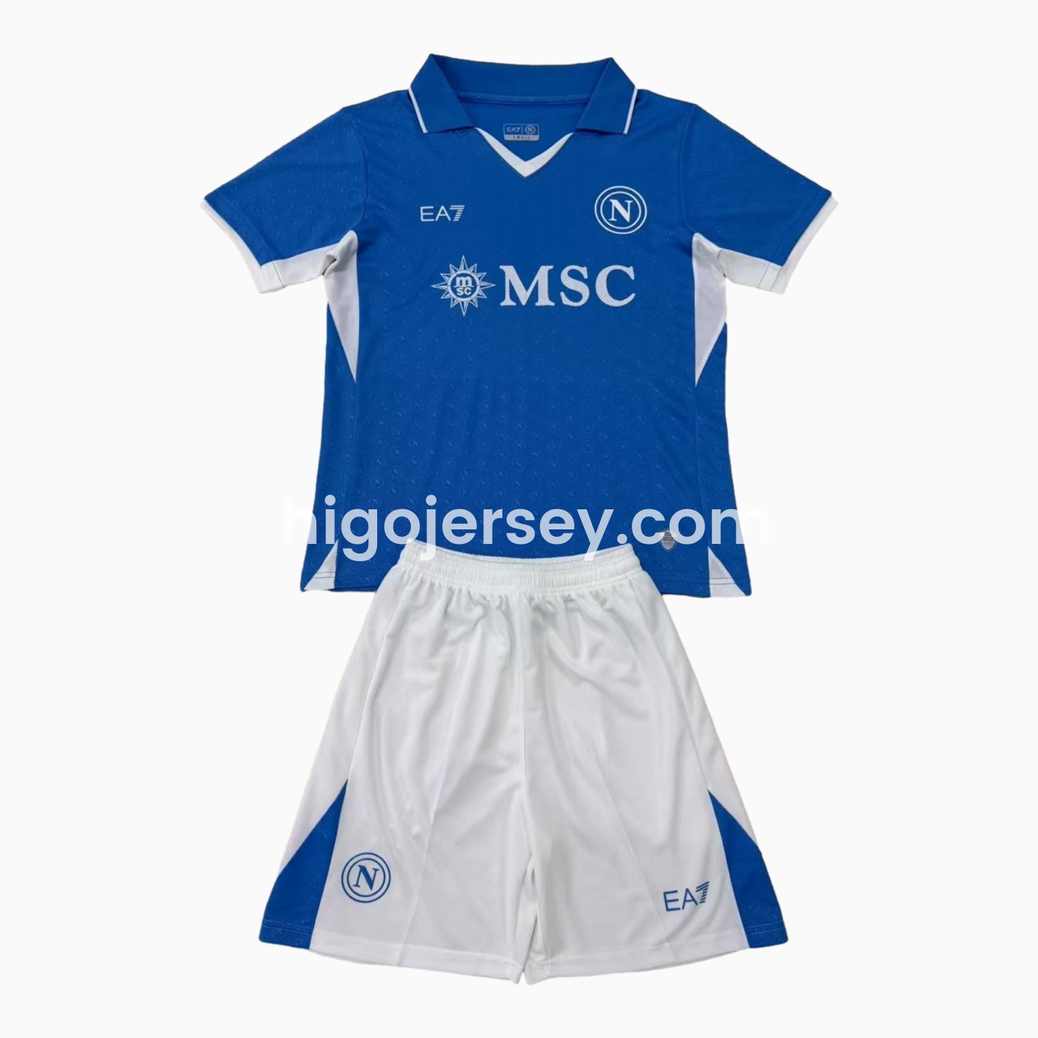 Higojerseys-Napoli 24-25 Home Kids Kit