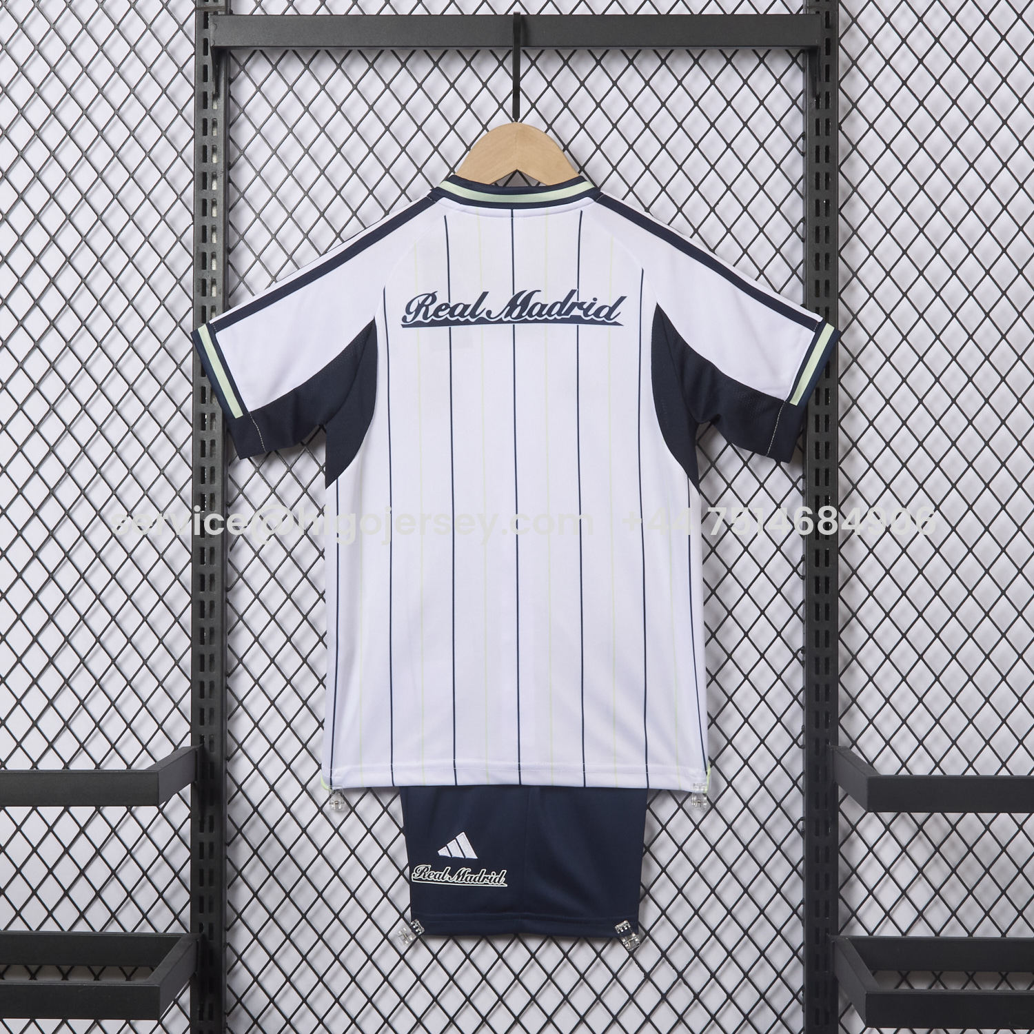 Higojerseys-Real Madrid 25-26 White Baseball Kids Kit