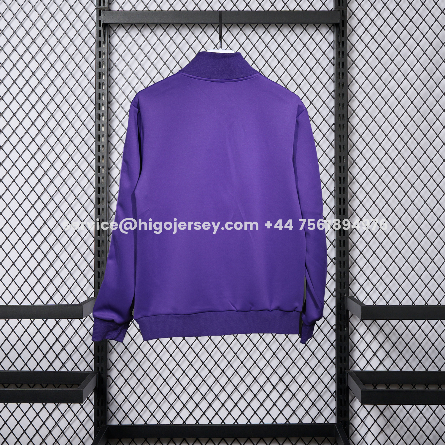 Higojerseys-Real Madrid 25-26 White Lines Training Set - Purple Top and Purple Pants