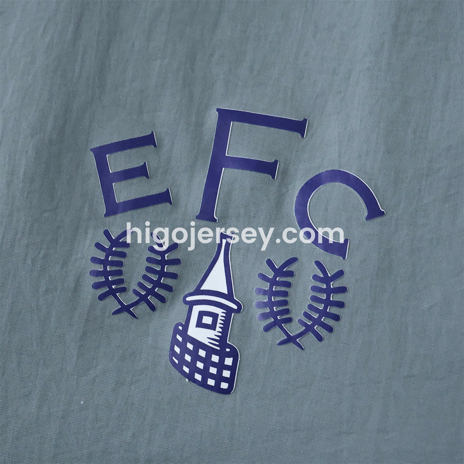Higojerseys-Everton 1988-89 Retro Style Double Sided Reversible Windbreaker - White & Grey