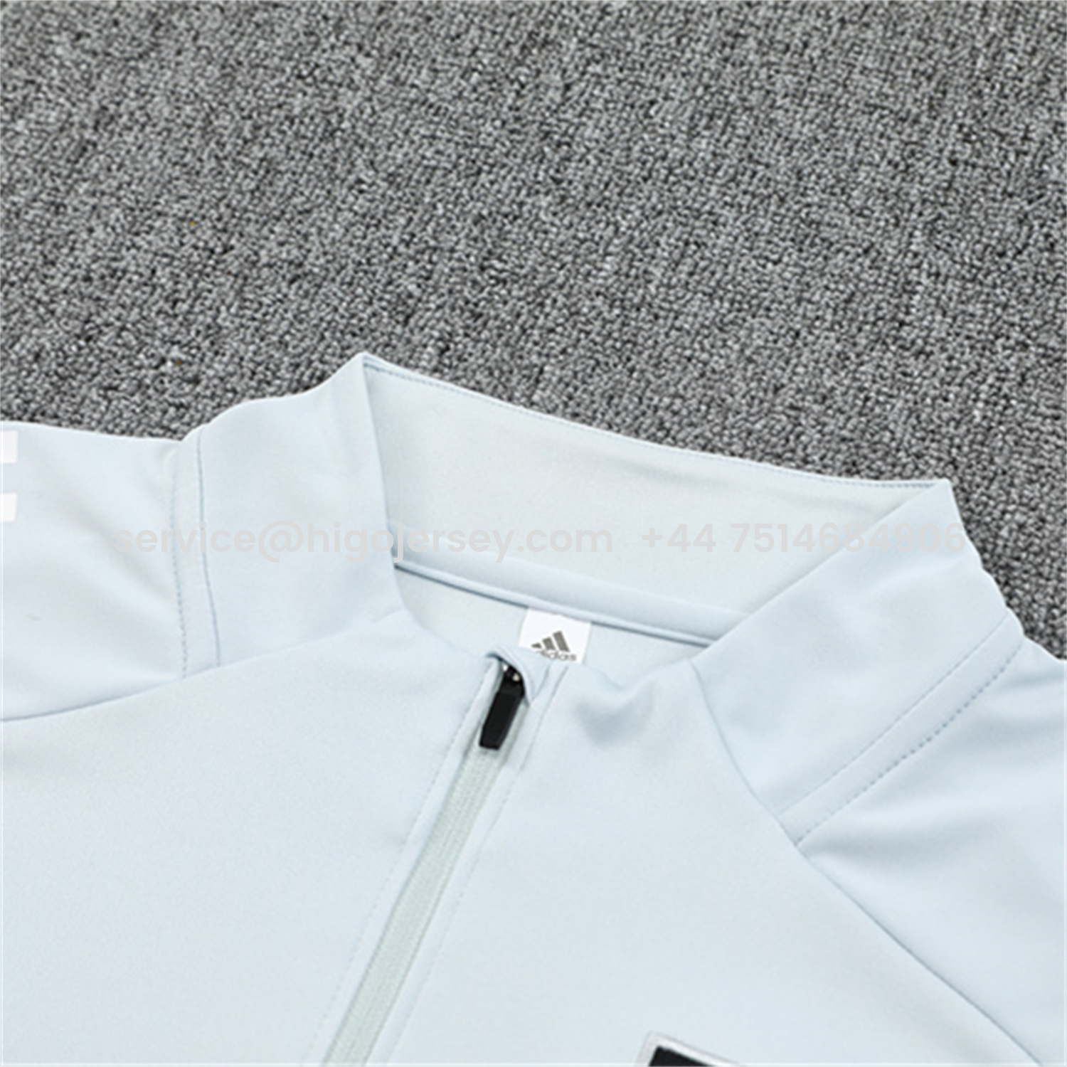 Higojerseys-Japan 25-26 Kids Long Sleeve Training Set - Light Grey Top and Black Pants