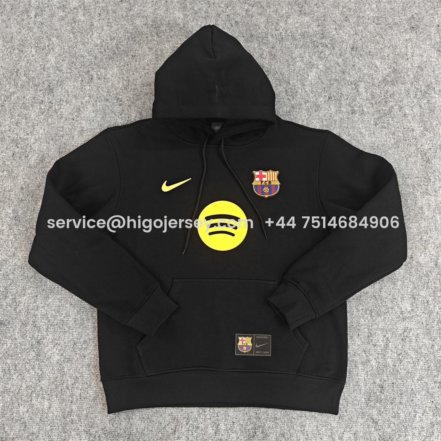 Higojerseys-Barcelona 25-26 Big Logo Unisex Pullover Hoodie