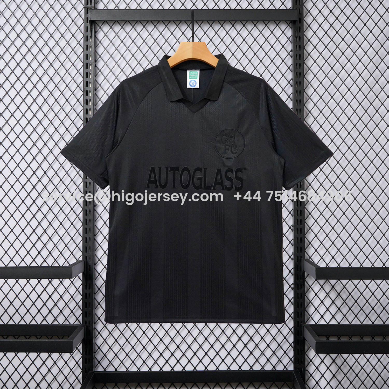 Higojerseys-Retro C.H.E.L.S.E.A 1998 Pure Black Special Jersey