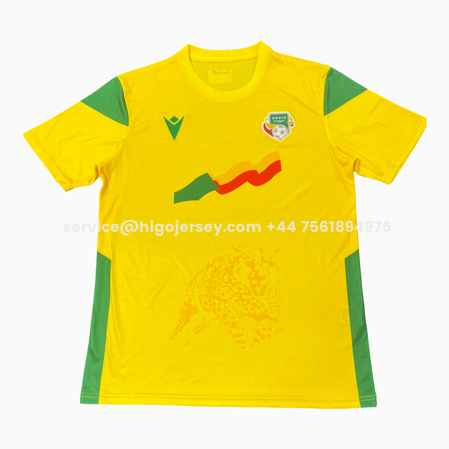 Higojerseys-Benin 2026 Home Yellow Jersey - Fans Version