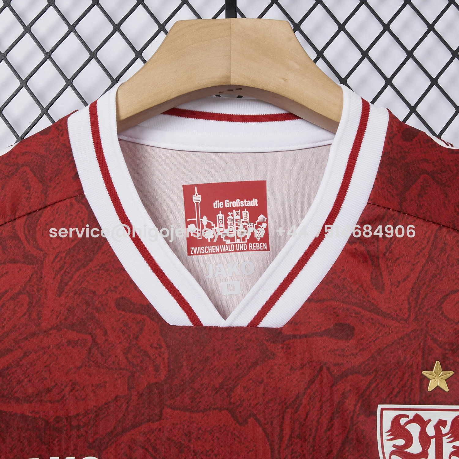 Higojerseys-VfB Stuttgart 25-26 Away Red Jersey - Fans Version