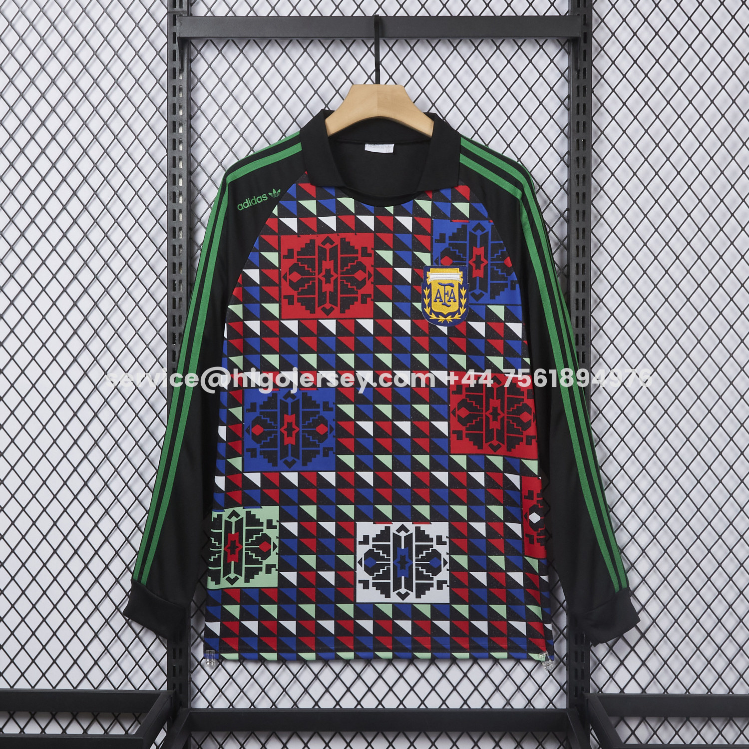 Higojerseys-Retro Argentina 1990 Goalkeeper Long Sleeves Jersey - Fans Version