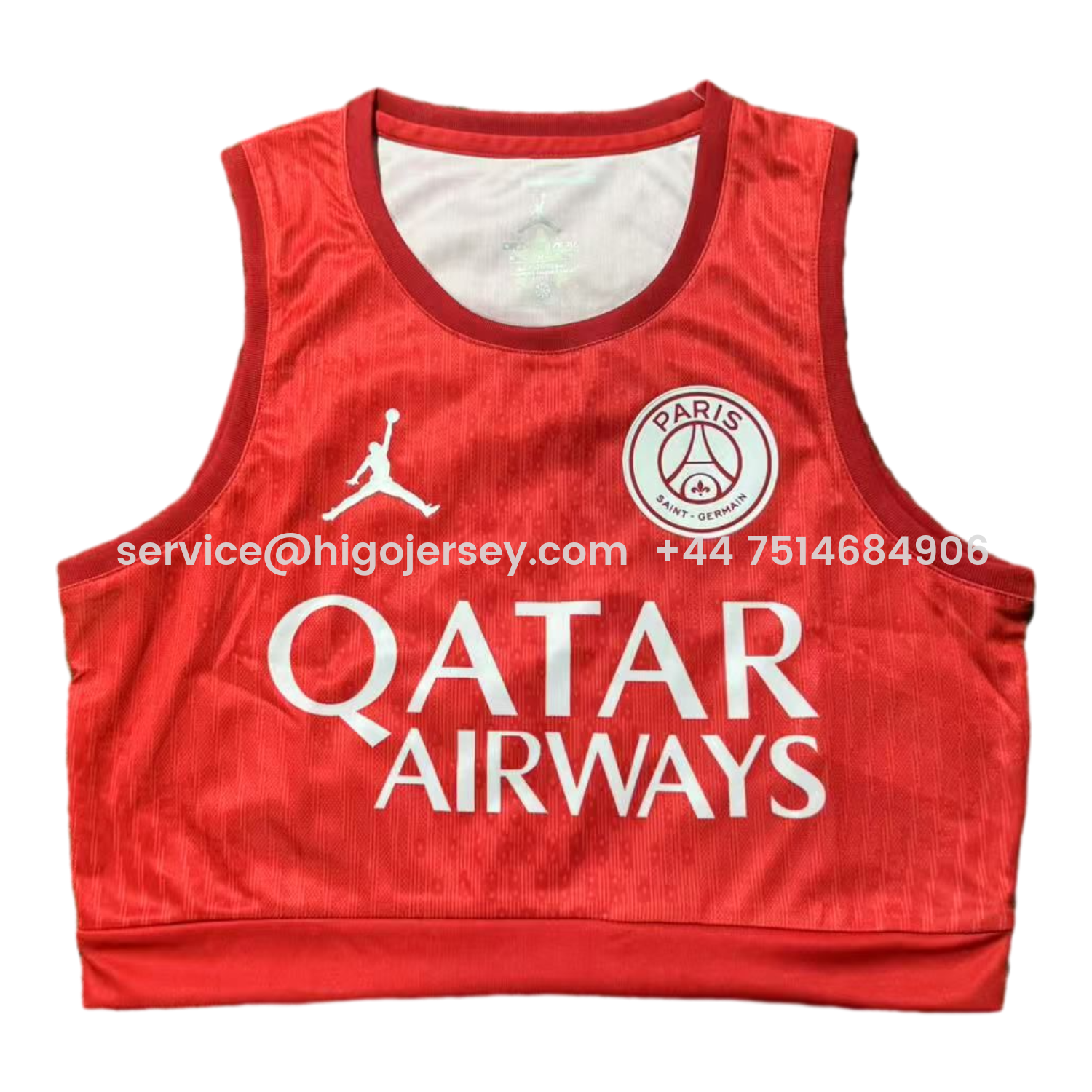 Higojerseys-Women's Paris Saint-Germain PSG 25-26 Red Yoga Vest