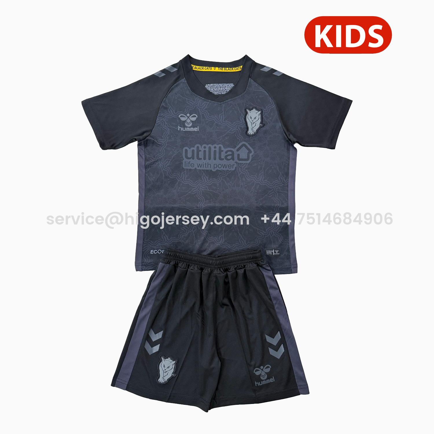 Higojerseys-Sunderland 25-26 Third Kids Kit